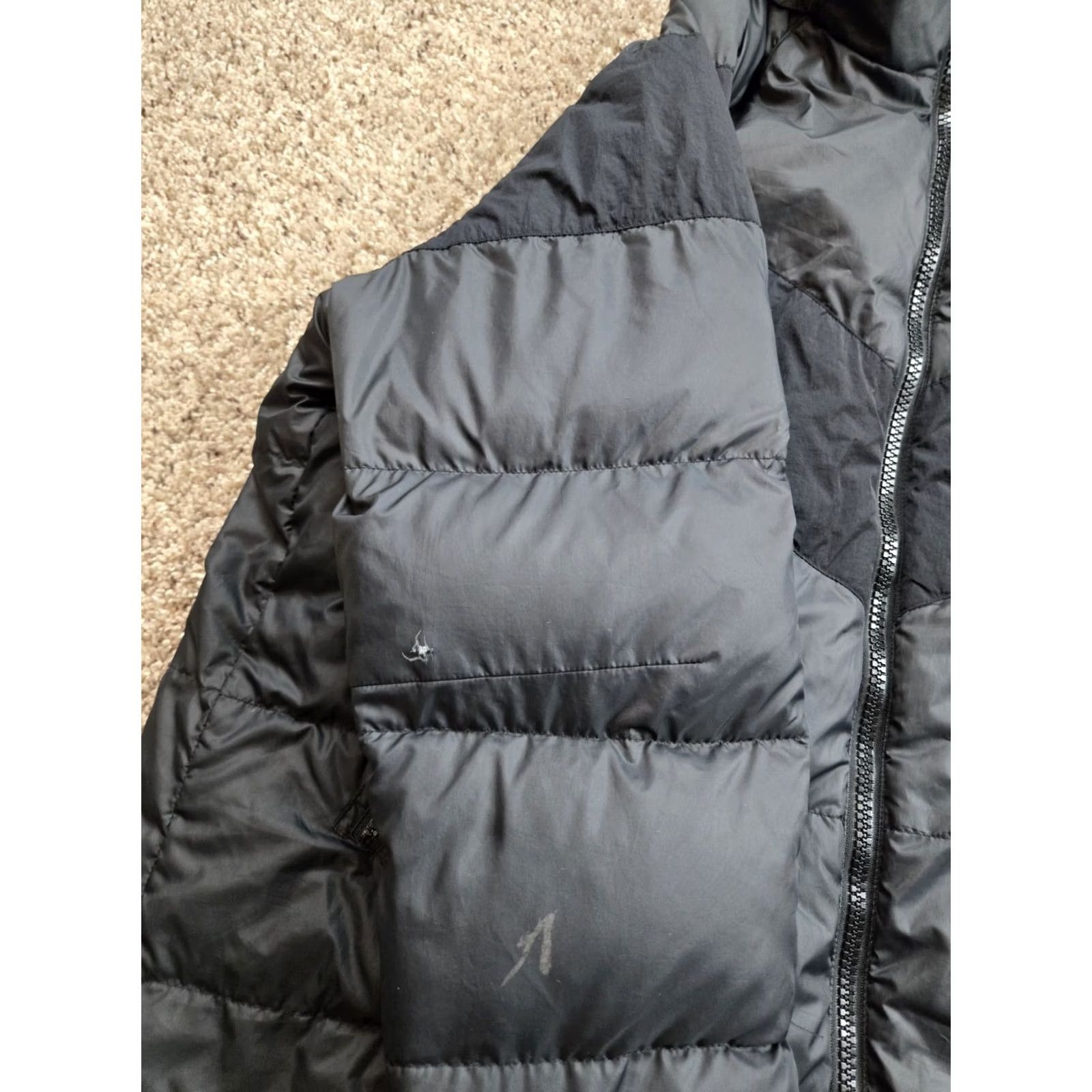 Nike Nike Down Puffer Parka Jacket Womens Medium Black Long Zip Hooded Pockets Size M / US 6-8 / IT 42-44 - 4 Thumbnail