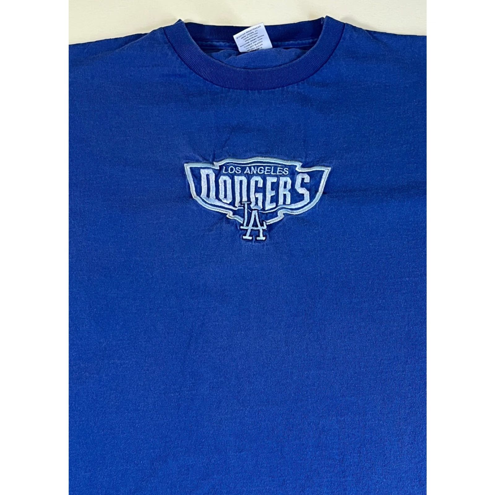 Starter VINTAGE Starter Dodgers MLB T-Shirt Blue 90s Embroidered Made in USA Size M Mens Short Sleeve Crew Neck Cotton Baseball 1990s Size US M / EU 48-50 / 2 - 3 Thumbnail