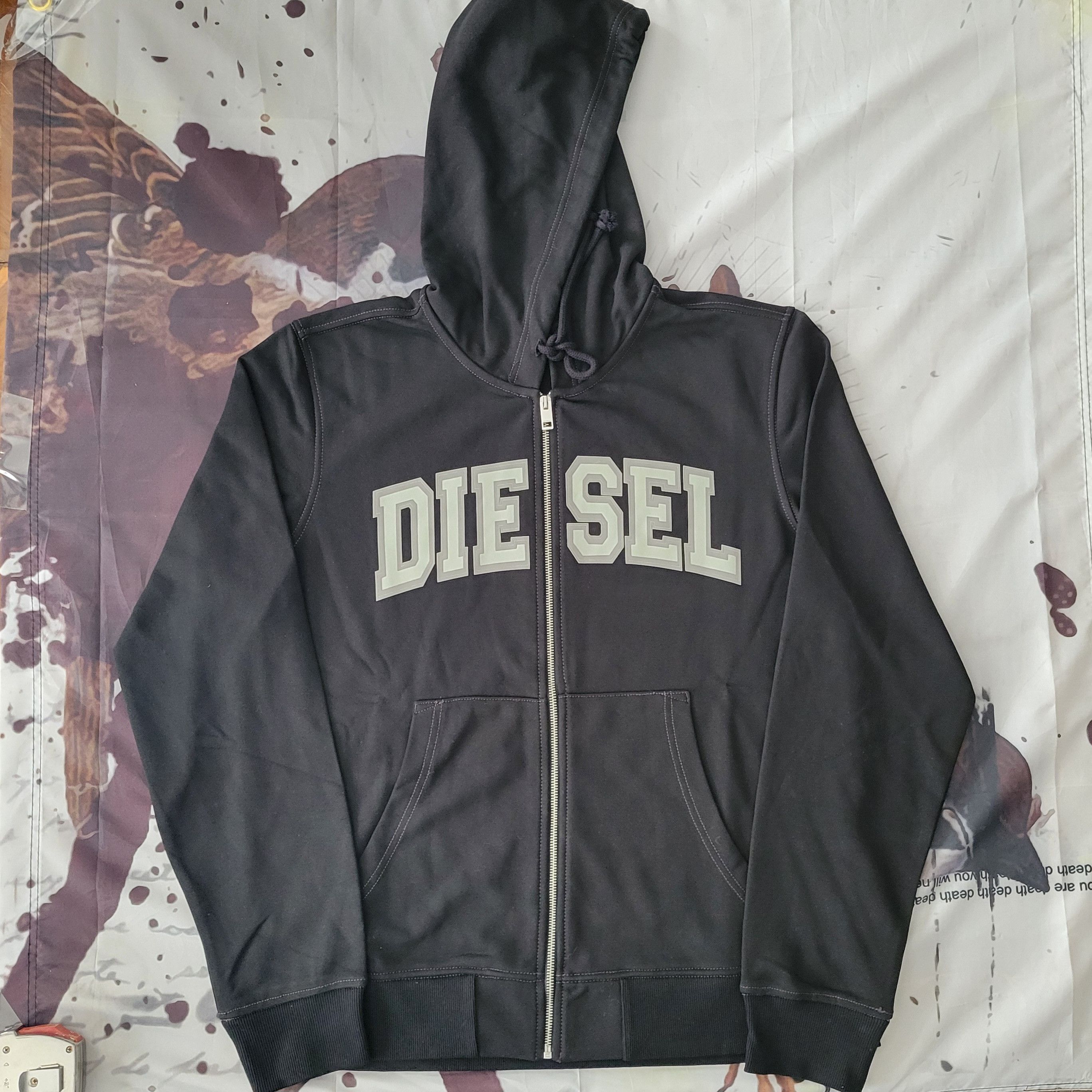 Diesel S-GINN Zip-Up Hoodie Size US XL / EU 56 / 4 - 1 Thumbnail