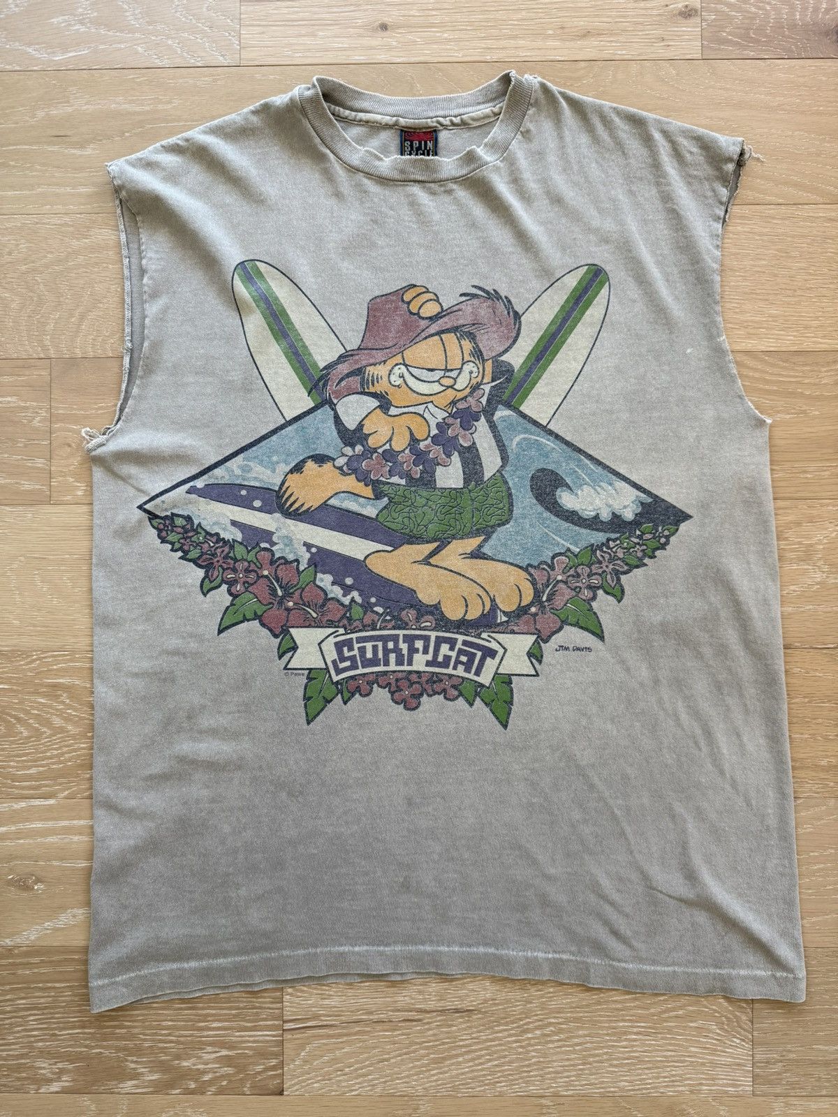 Other Vintage Garfield Surf Cat Cut Off Tank Size US L / EU 52-54 / 3 - 1 Thumbnail
