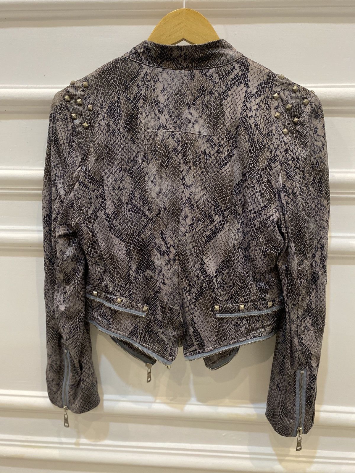 Isamu Katayama Backlash Shalang Snake Skin Leather Vkei Jacket Size US S / EU 44-46 / 1 - 3 Thumbnail