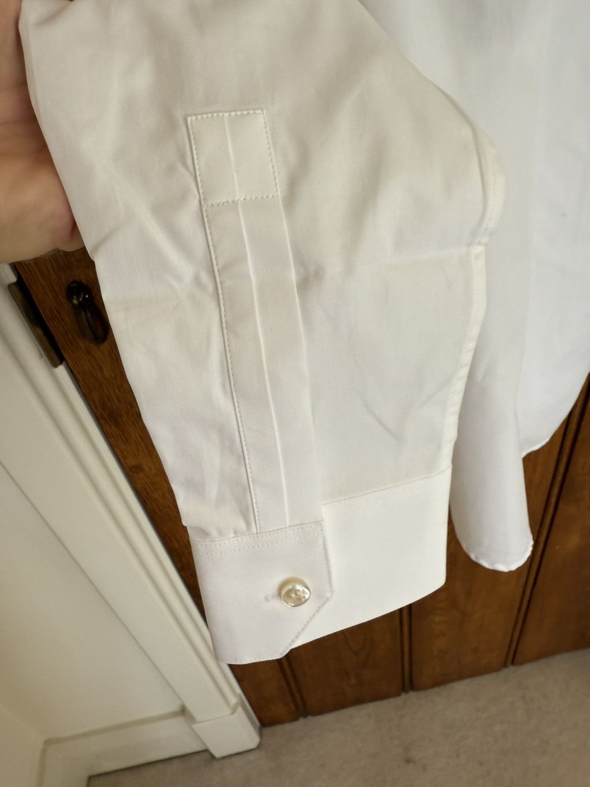 Saint Laurent Paris $760 SS23 BNWT Saint Laurent white shirt Sz 40 cotton poplin Size 40R - 18 Thumbnail