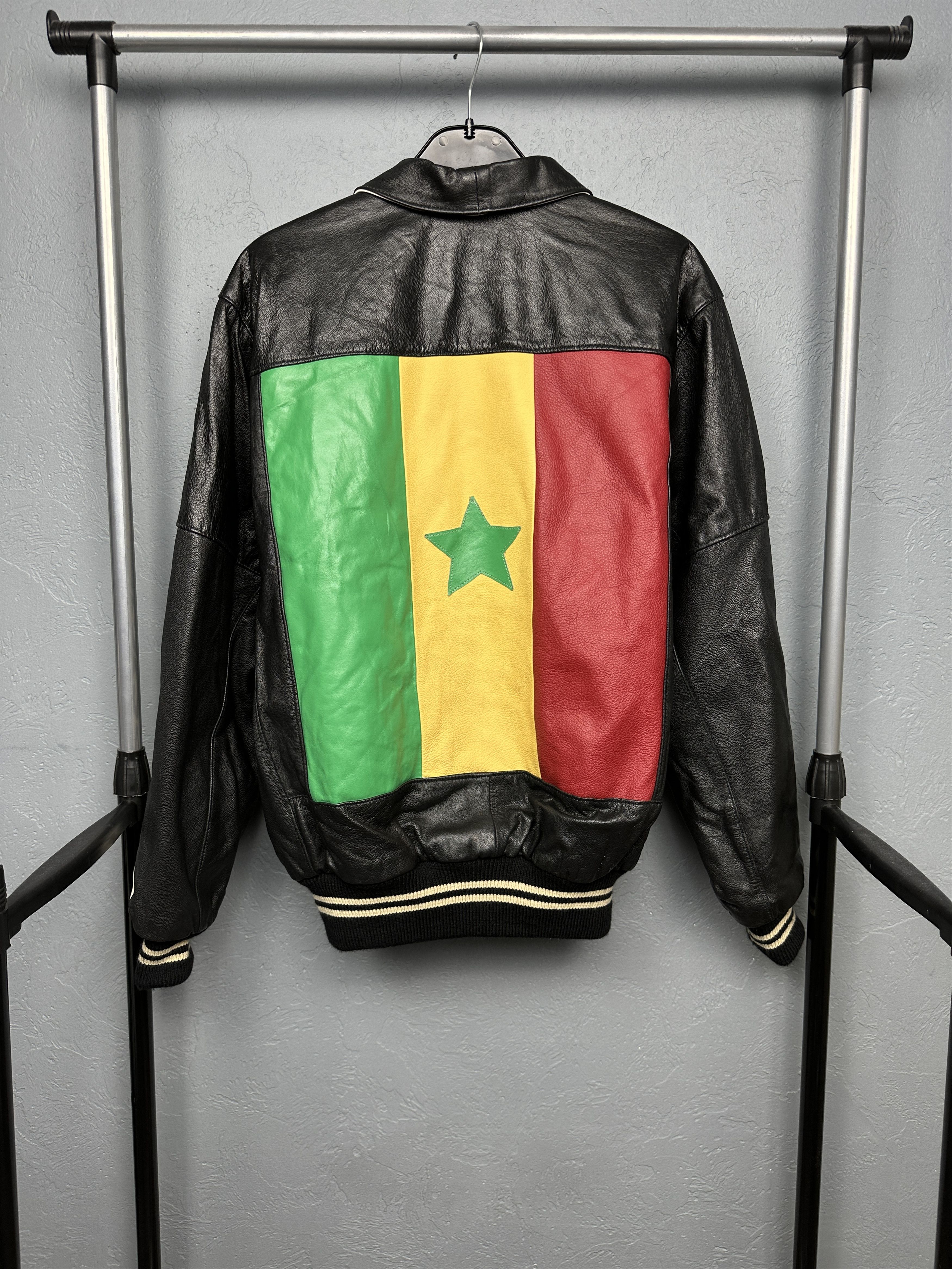 Genuine Leather Senegal African Armure 90s Vintage Mens Leather Jacket Size US L / EU 52-54 / 3 - 1 Thumbnail