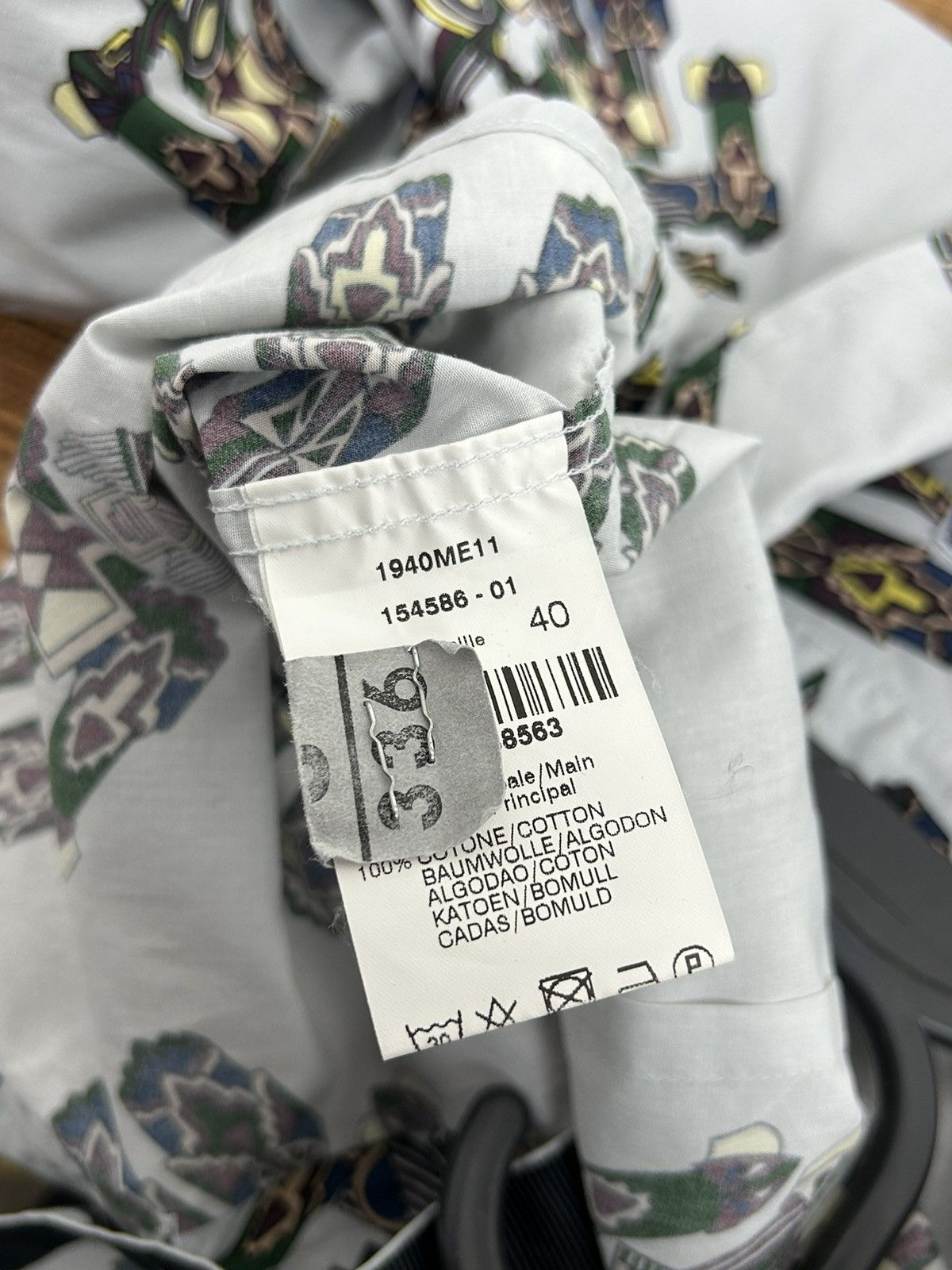 MSGM MSGM Fall 2015 Allover AOP Robot Long Sleeve Button Up Shirt Size US L / EU 52-54 / 3 - 11 Thumbnail