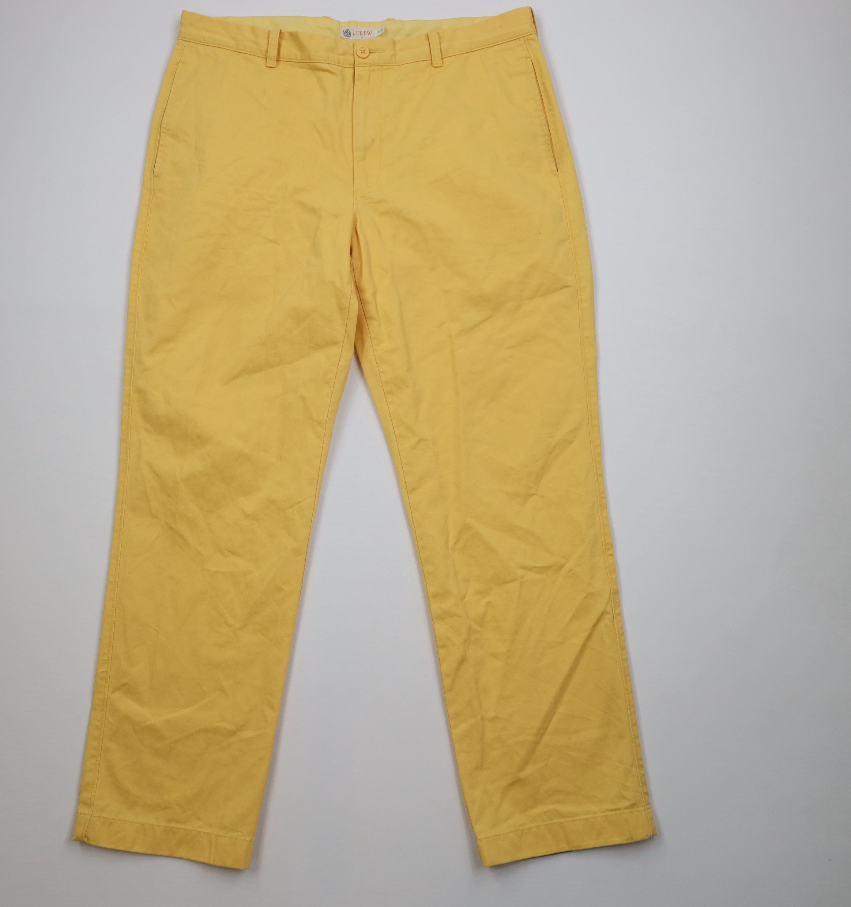J.Crew Vintage Y2K J Crew Wide Leg Chino Pants Trousers Yellow Size US 36 / EU 52 - 1 Thumbnail