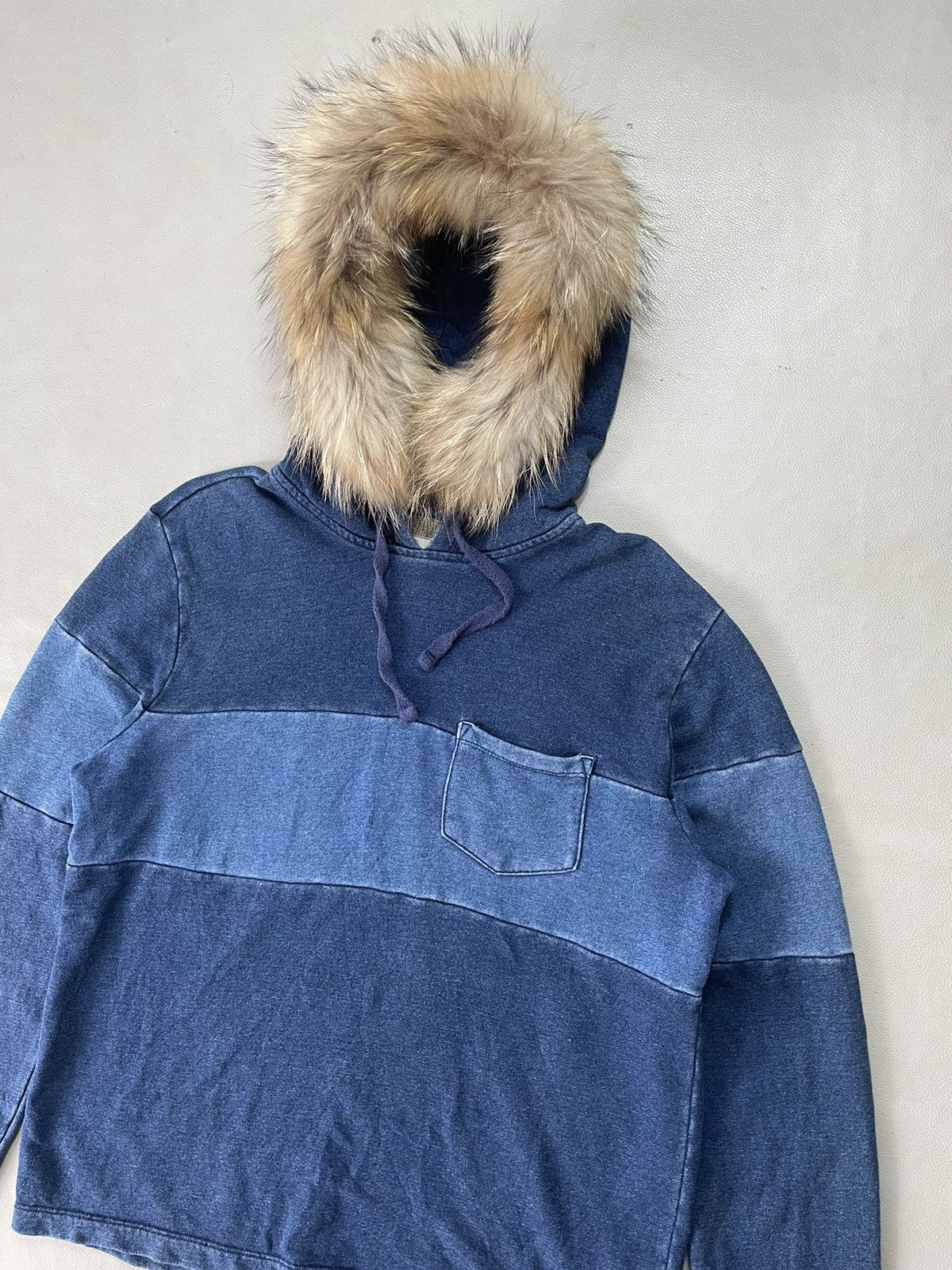 Beauty Beast × Hysteric Glamour × Japanese Brand Faux Fur Hoodie Washed Denim Gap Size US S / EU 44-46 / 1 - 2 Thumbnail