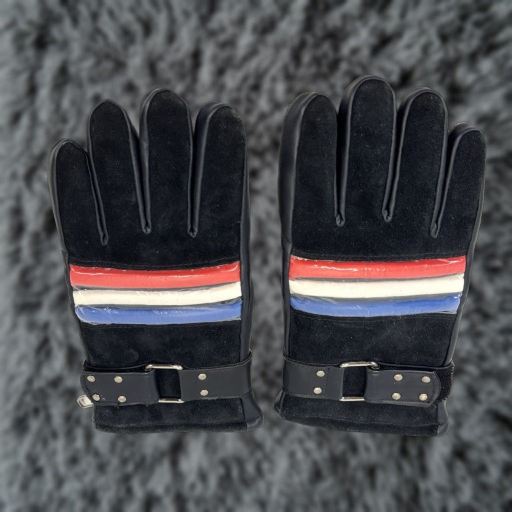 Vintage VINTAGE Black Suede Gloves Lined Large Made in Japan Winter Mens Size ONE SIZE - 1 Thumbnail