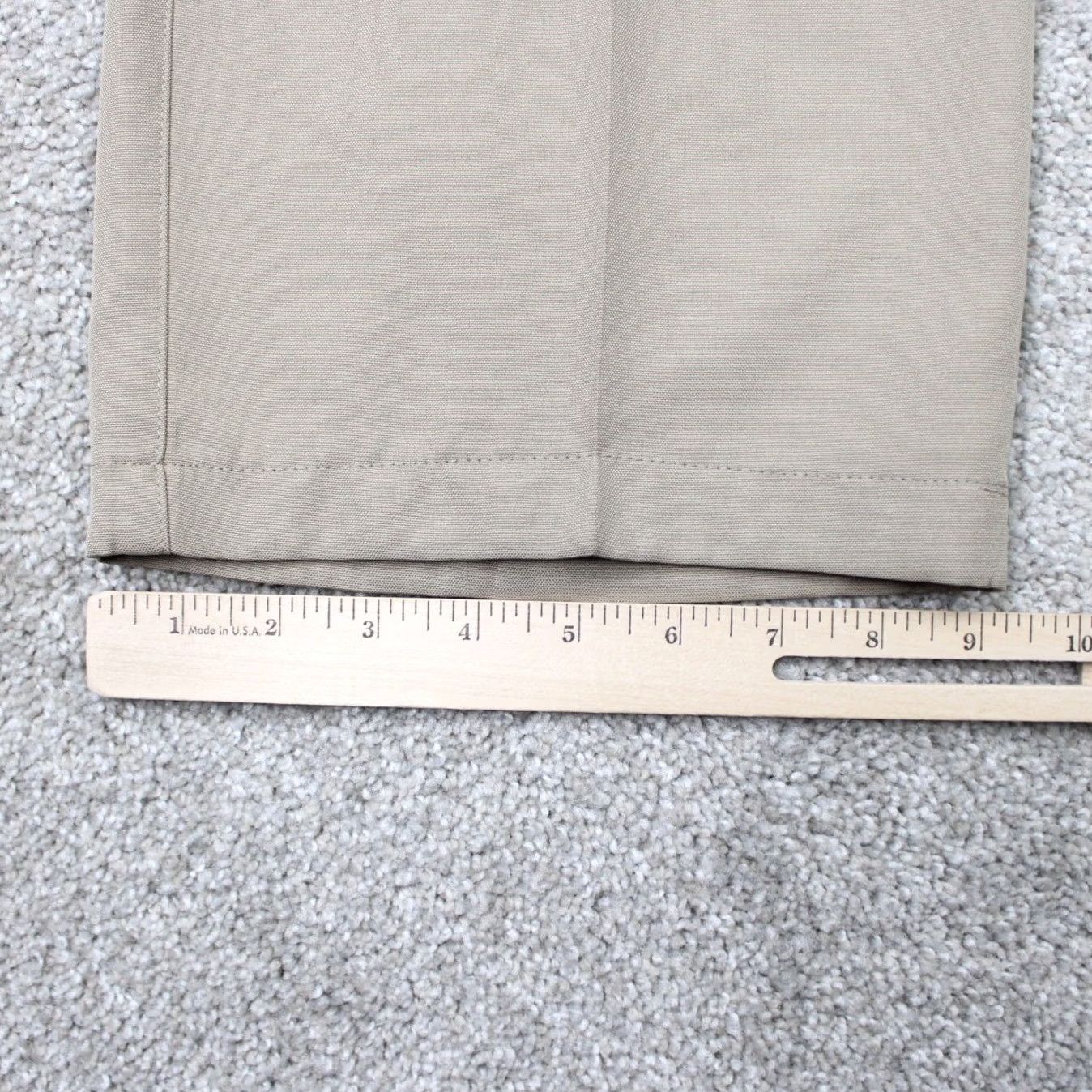 Nike Nike Pants Mens 34x28 Beige Pleated Straight Leg 100% Polyester Nike Dri-Fit 502553-235 Size US 34 / EU 50 - 4 Thumbnail