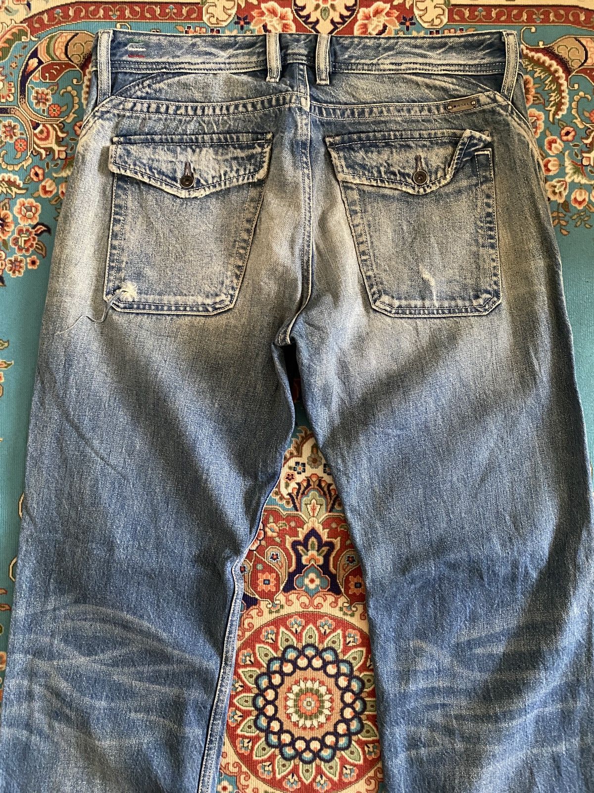 Diesel × Japanese Brand Diesel Loiku Fatigue Distressed Denim Size US 33 - 9 Thumbnail