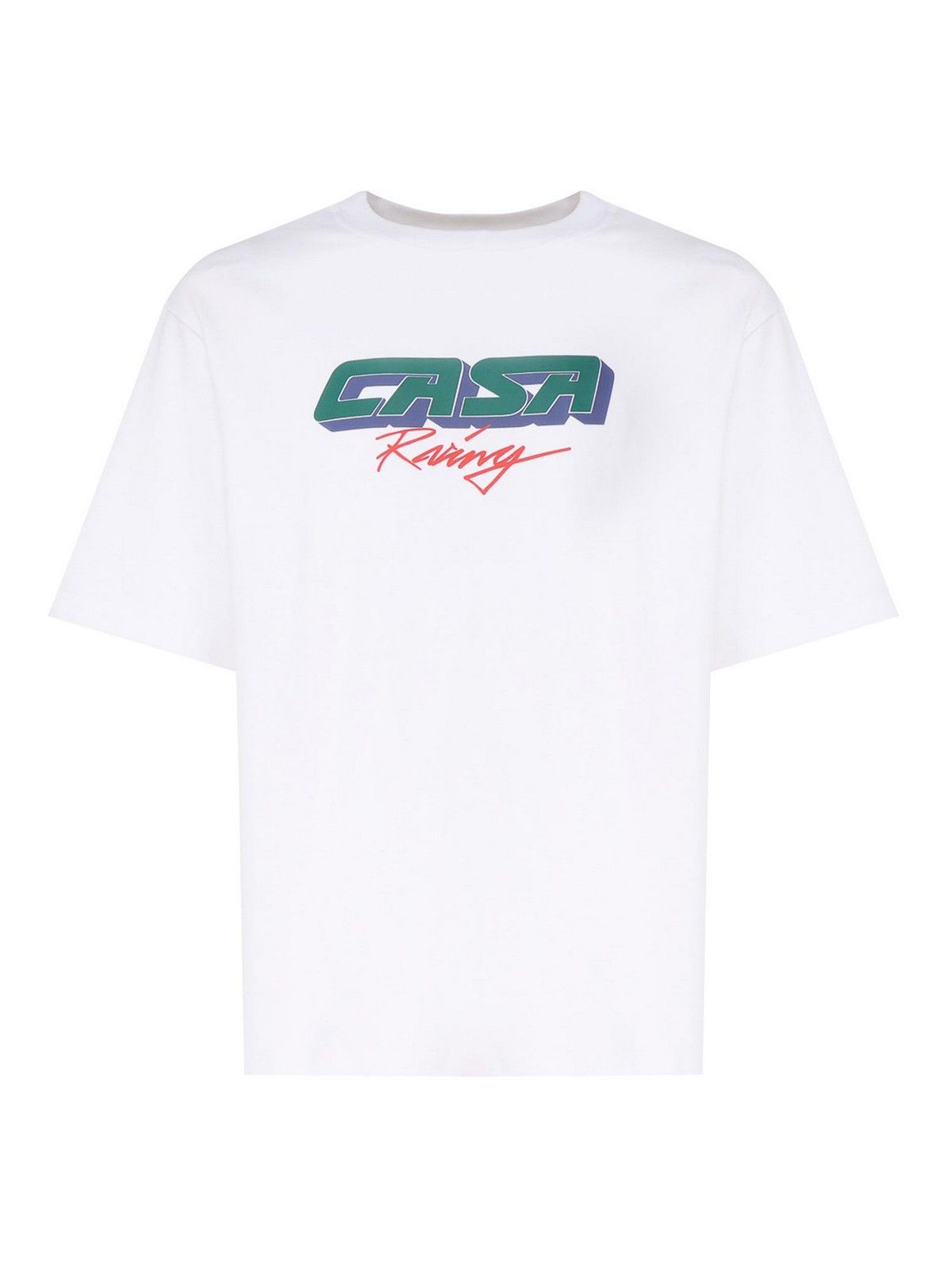 Casablanca o1mle0326 3D Printed Oversized T-Shirt Casa Racing In White Size US S / EU 44-46 / 1 - 1 Thumbnail
