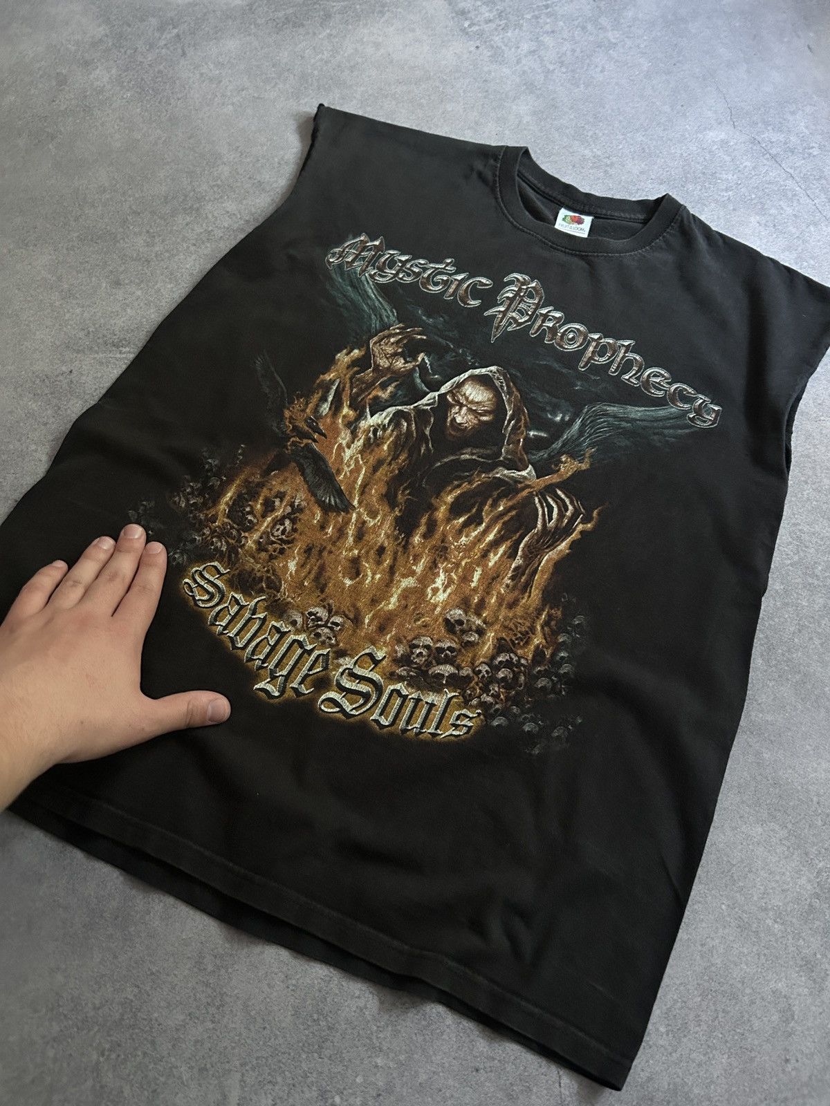 Vintage Vintage Mystic Prophecy savage souls big logo shirt Size US L / EU 52-54 / 3 - 2 Thumbnail