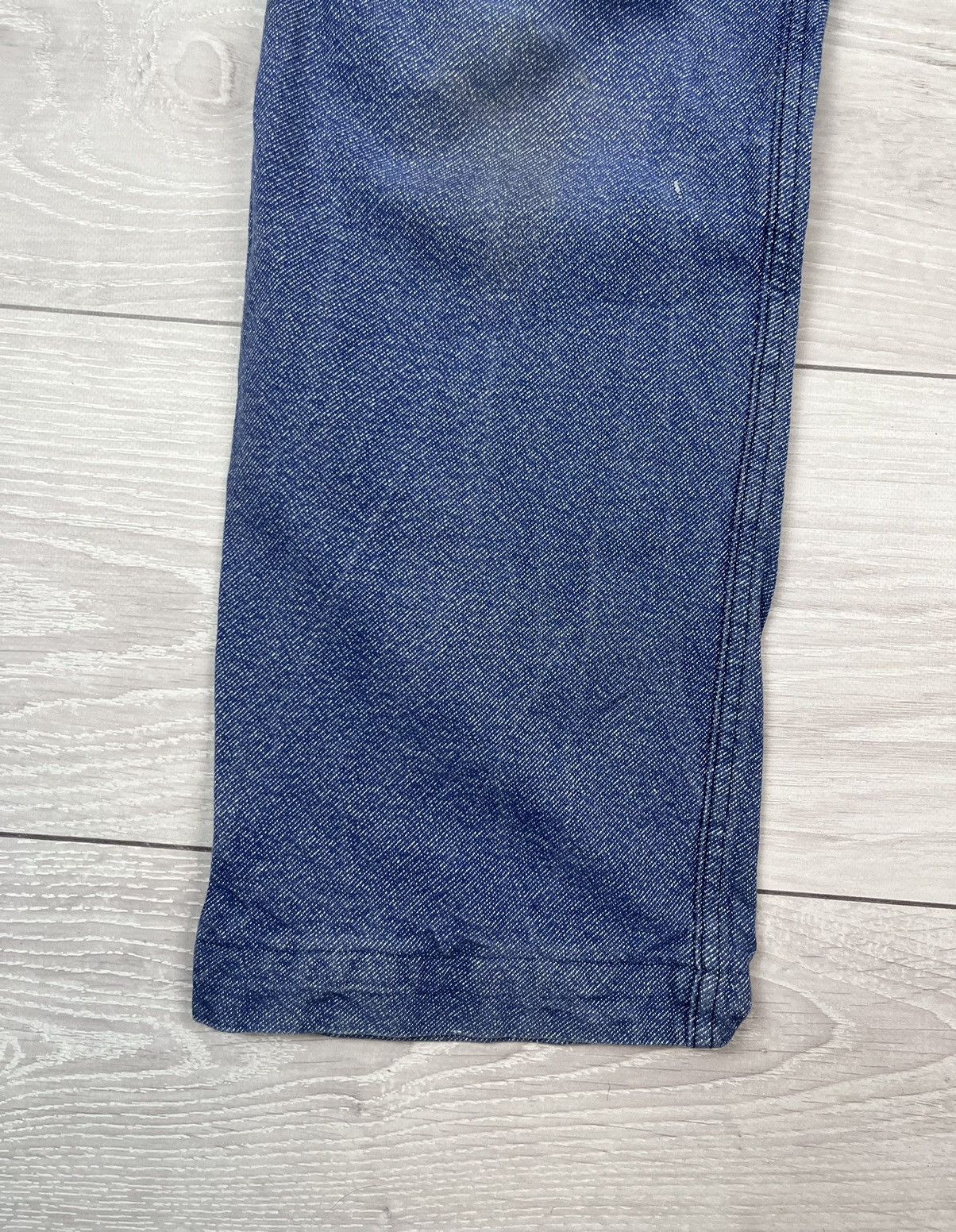 Le Laboureur Le Laboureur Vintage 80s Blue French Work Canvas Pants Size US 32 / EU 48 - 3 Thumbnail