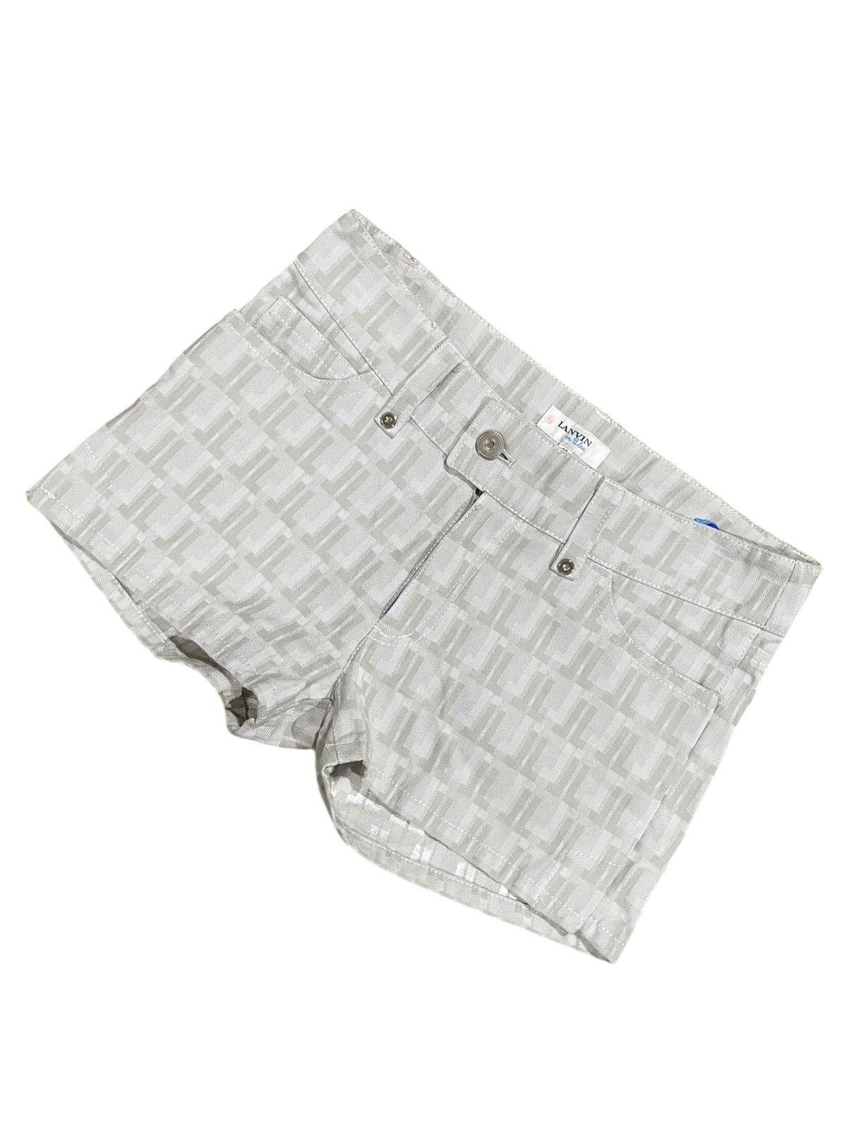 Lanvin LANVIN en Blue Monogram Shorts Size 30" / US 8 / IT 44 - 2 Thumbnail