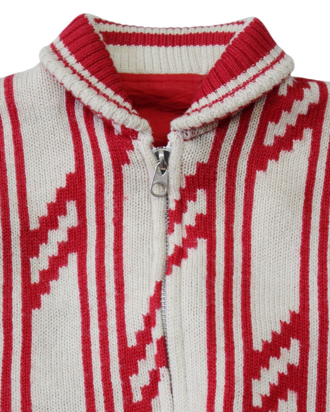 Hysteric Glamour 2000S NICOLE CLUB REVERSIBLE ZIP-UP SOLID RED KNIT JACKET Size US L / EU 52-54 / 3 - 4 Thumbnail