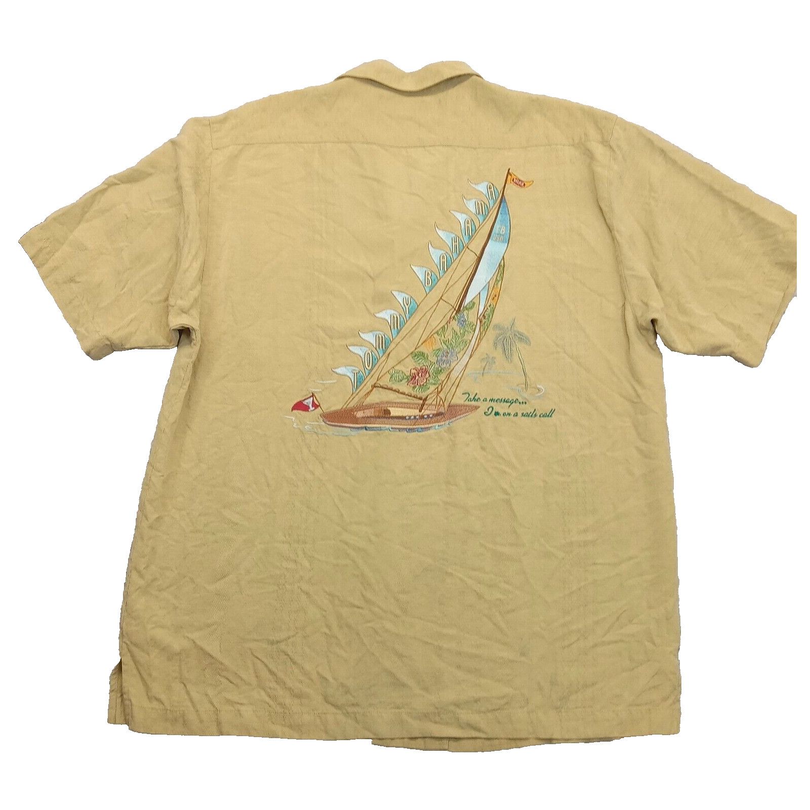Tommy Bahama Vtg Tommy Bahama Shirt M Take A Message I'm On A Sails Call Size US M / EU 48-50 / 2 - 1 Thumbnail