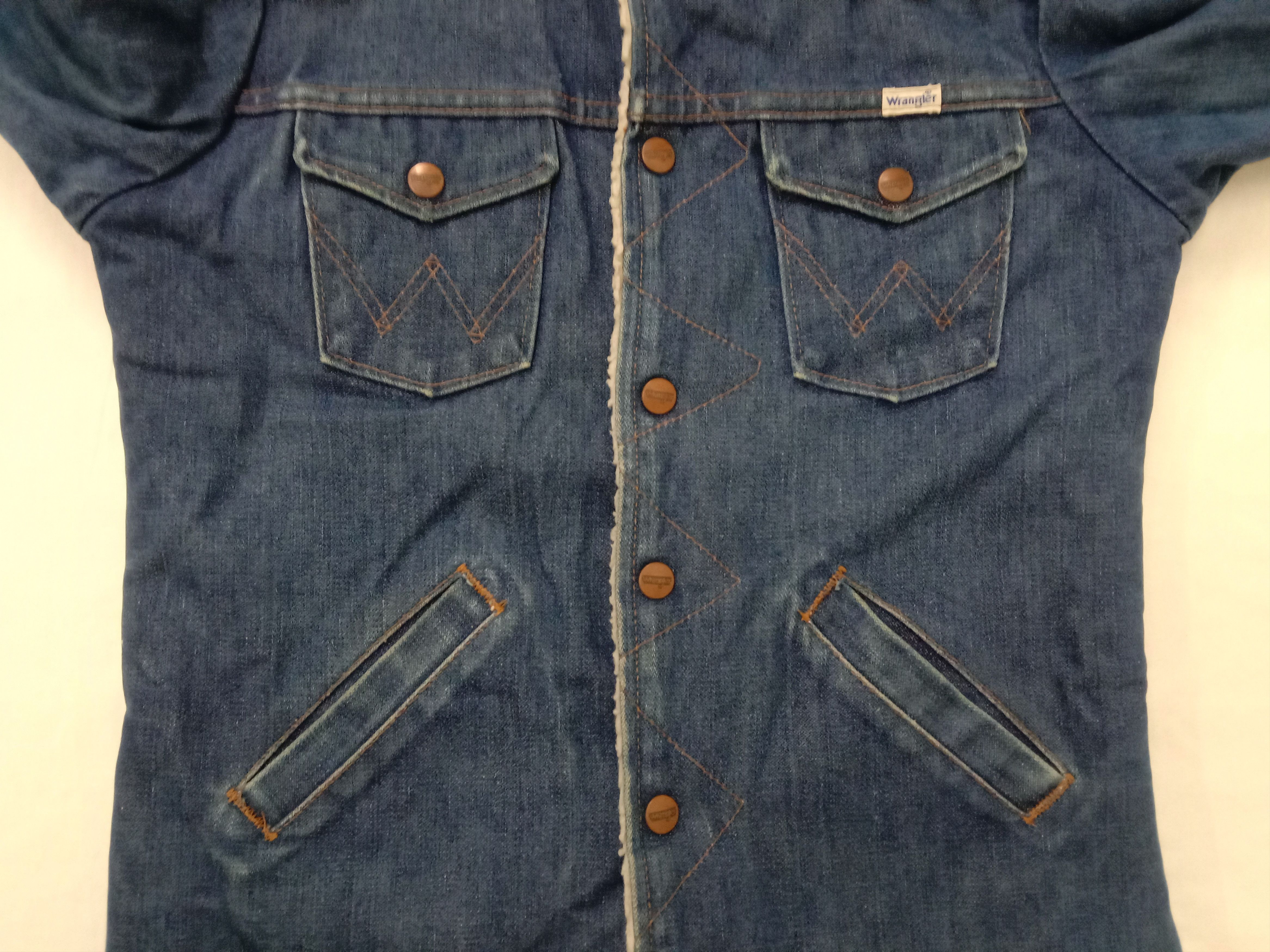 Vintage Vintage Wrangler Denim Trucker Sherpa Jacket Boys Size Size US XS / EU 42 / 0 - 3 Thumbnail