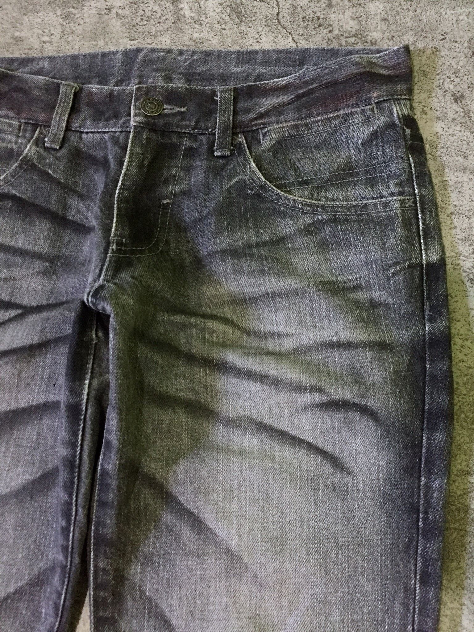 Tornado Mart Tornado Mart Faded Distressed Flare Denim Pants Size US 31 - 4 Thumbnail