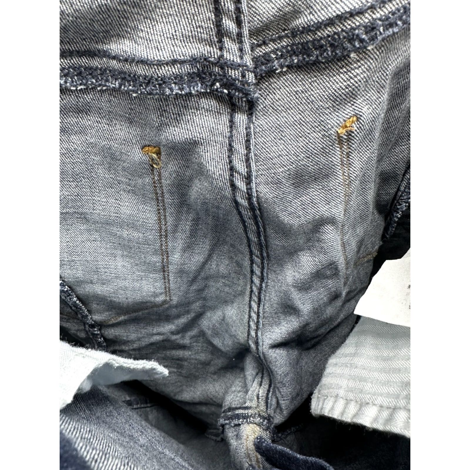 Abercrombie & Fitch Abercrombie & Fitch Harper Super Skinny Blue Jeans Raw Hem Slim Ankle Sz 29 Womens Jeans Slim Blue 90s? Size 29" - 7 Thumbnail