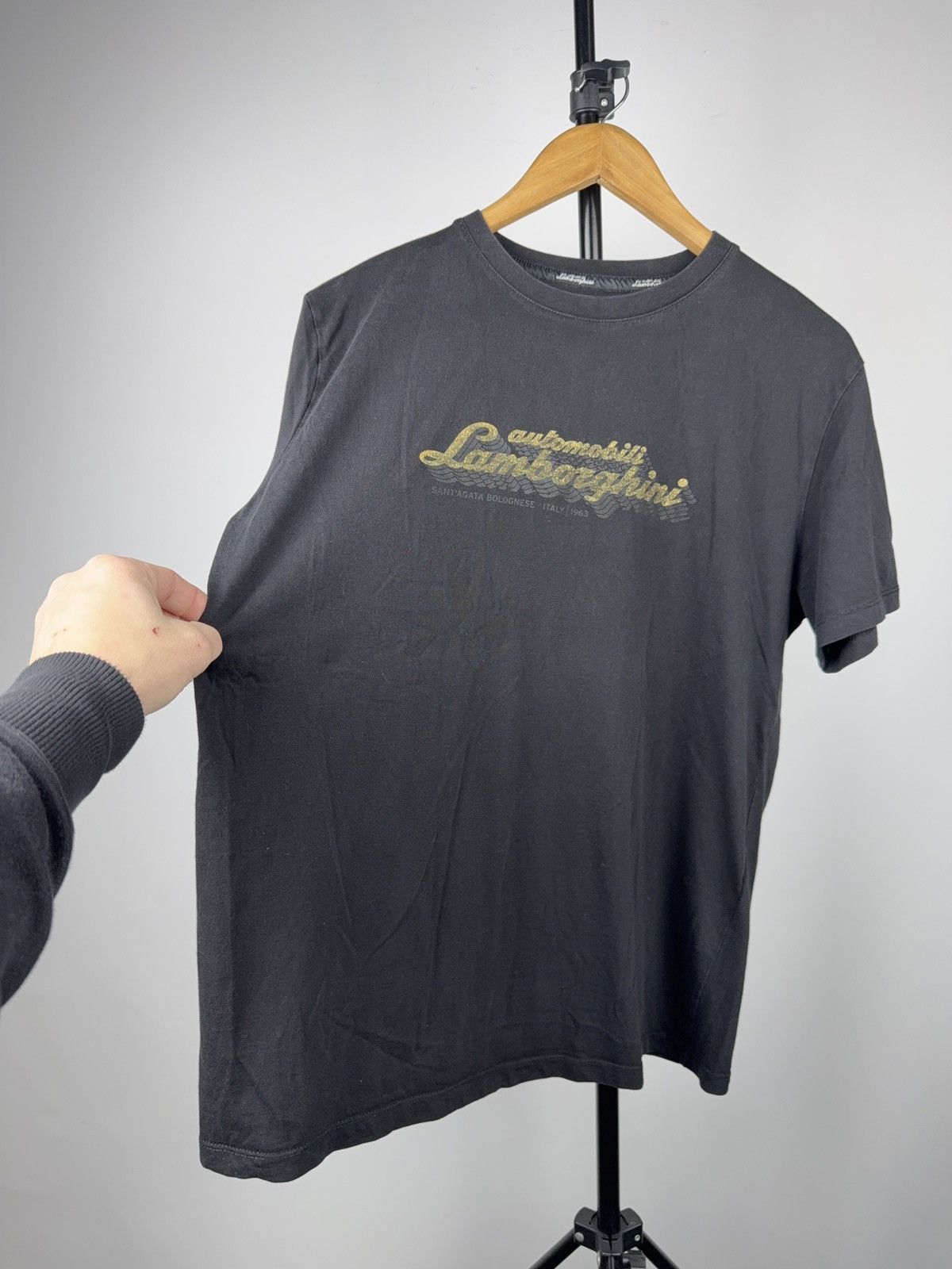 Lamborghini Automobili Lamborghini Racing Logo Tee Black XL Y2K Luxury Size US L / EU 52-54 / 3 - 7 Thumbnail