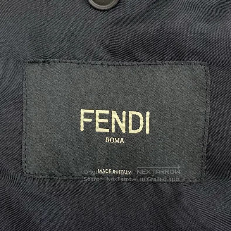 Fendi Fendi Black Wool Long Sleeve Baseball Jacket Size US M / EU 48-50 / 2 - 5 Thumbnail