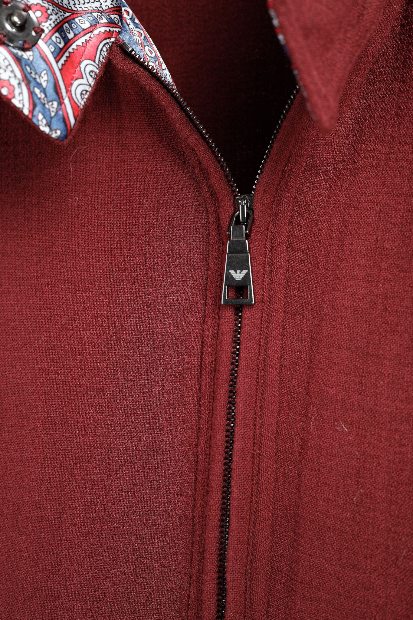 Emporio Armani Emporio Armani 2010 Wool-Blend Jacket with Paisley Trim Size XS / US 0-2 / IT 36-38 - 9 Thumbnail