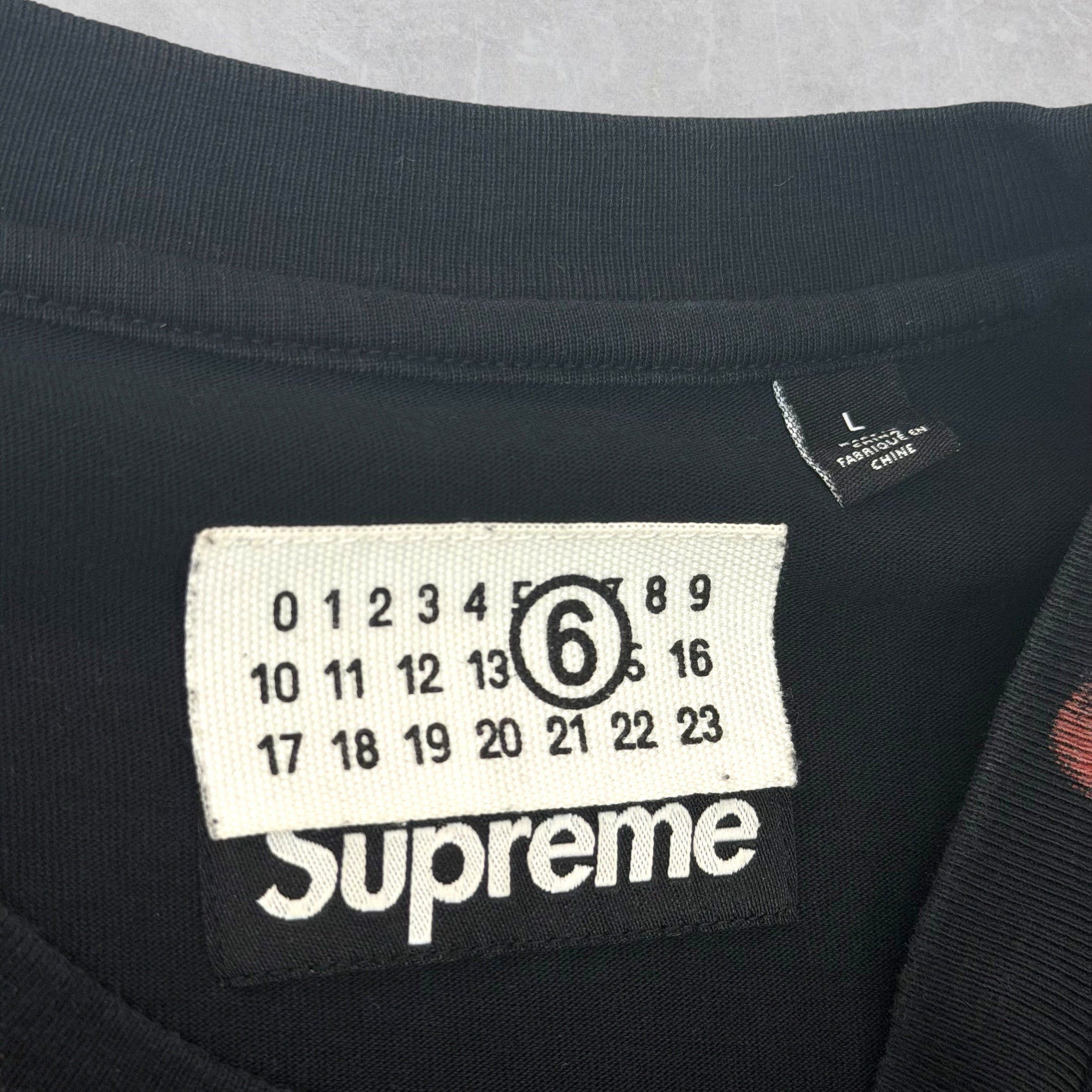 Supreme Supreme MM6 Maison Margiela Liquid Blue Tee L Size US L / EU 52-54 / 3 - 4 Thumbnail