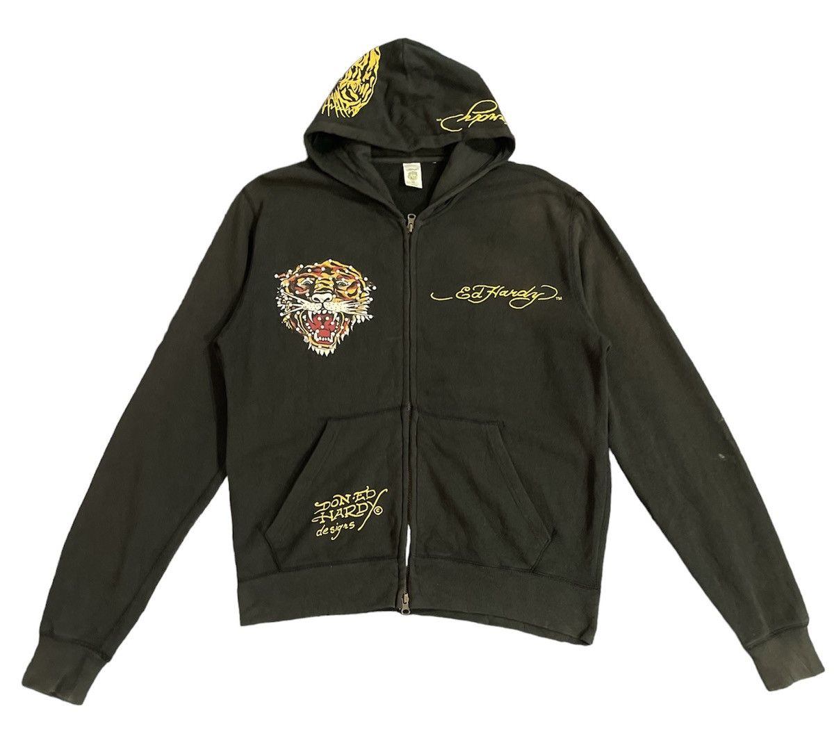 Christian Audigier Vintage Ed Hardy Zipper Hoodie Jacket Size US M / EU 48-50 / 2 - 2 Thumbnail
