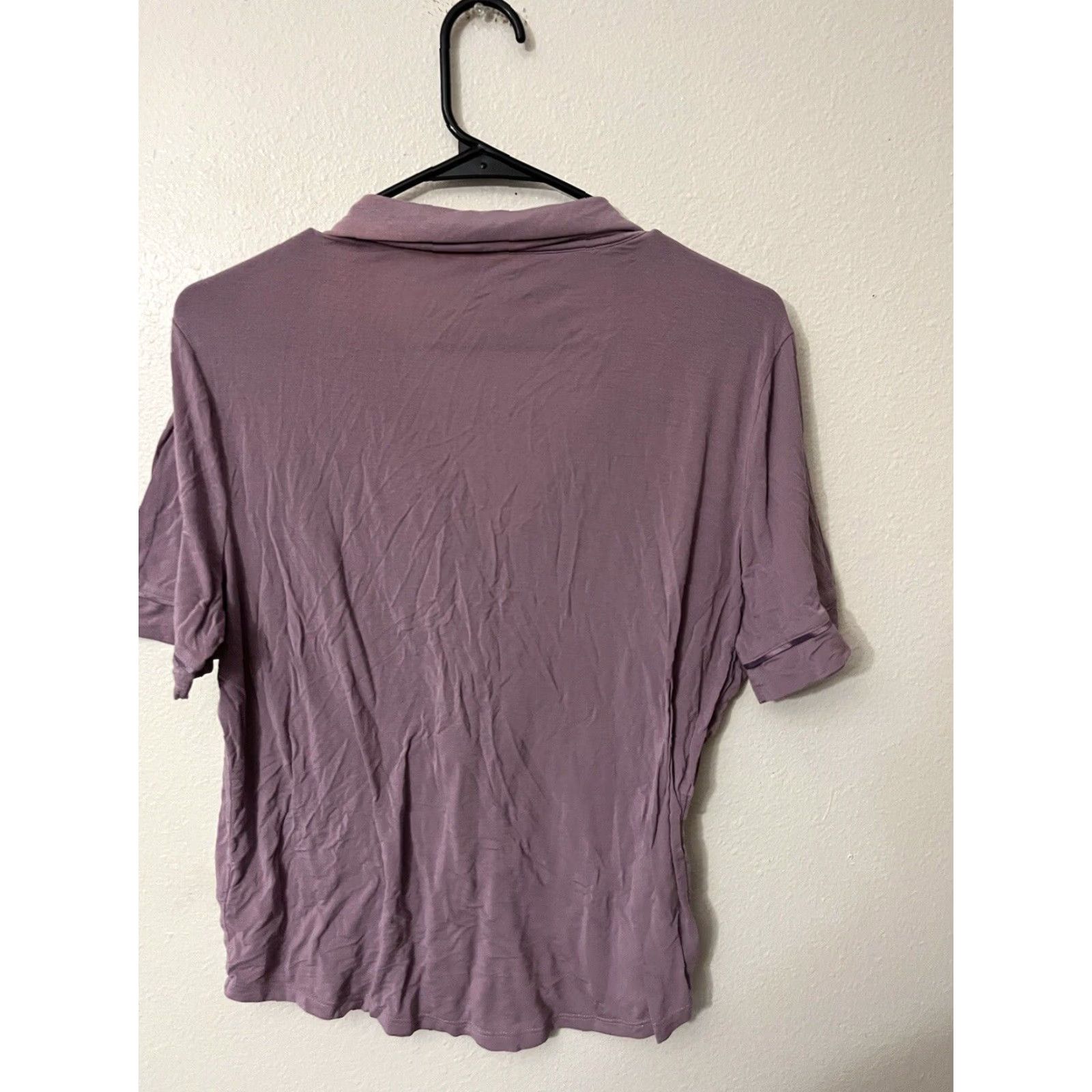 Gap GAP Sleep Shirt Short Sleeve Purple Solid Small Women Size S / US 4 / IT 40 - 3 Thumbnail