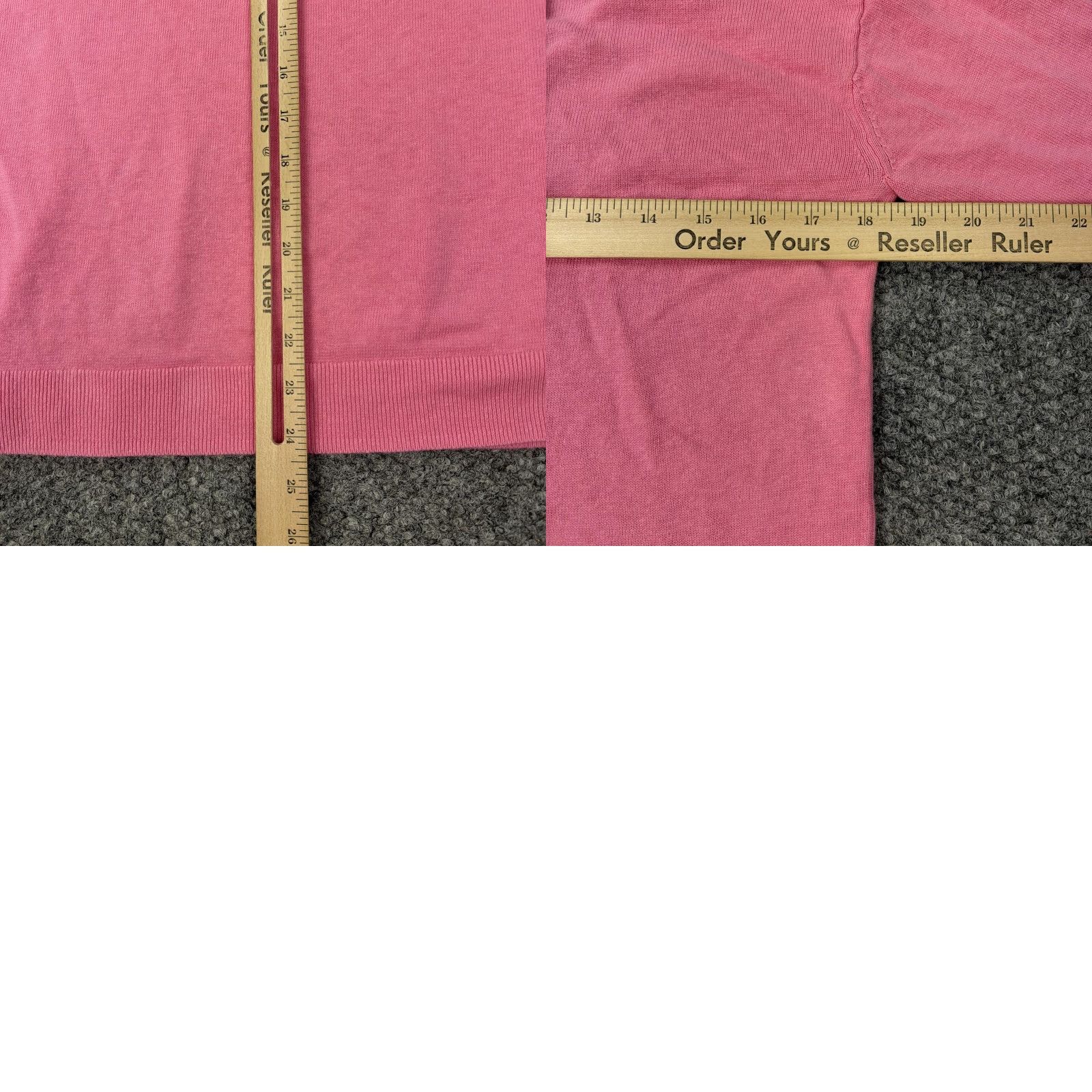 J.Crew J Crew Tunic Sweater Womens XS Pink Linen V Neck Long Sleeve Button Hem Size XS / US 0-2 / IT 36-38 - 8 Thumbnail