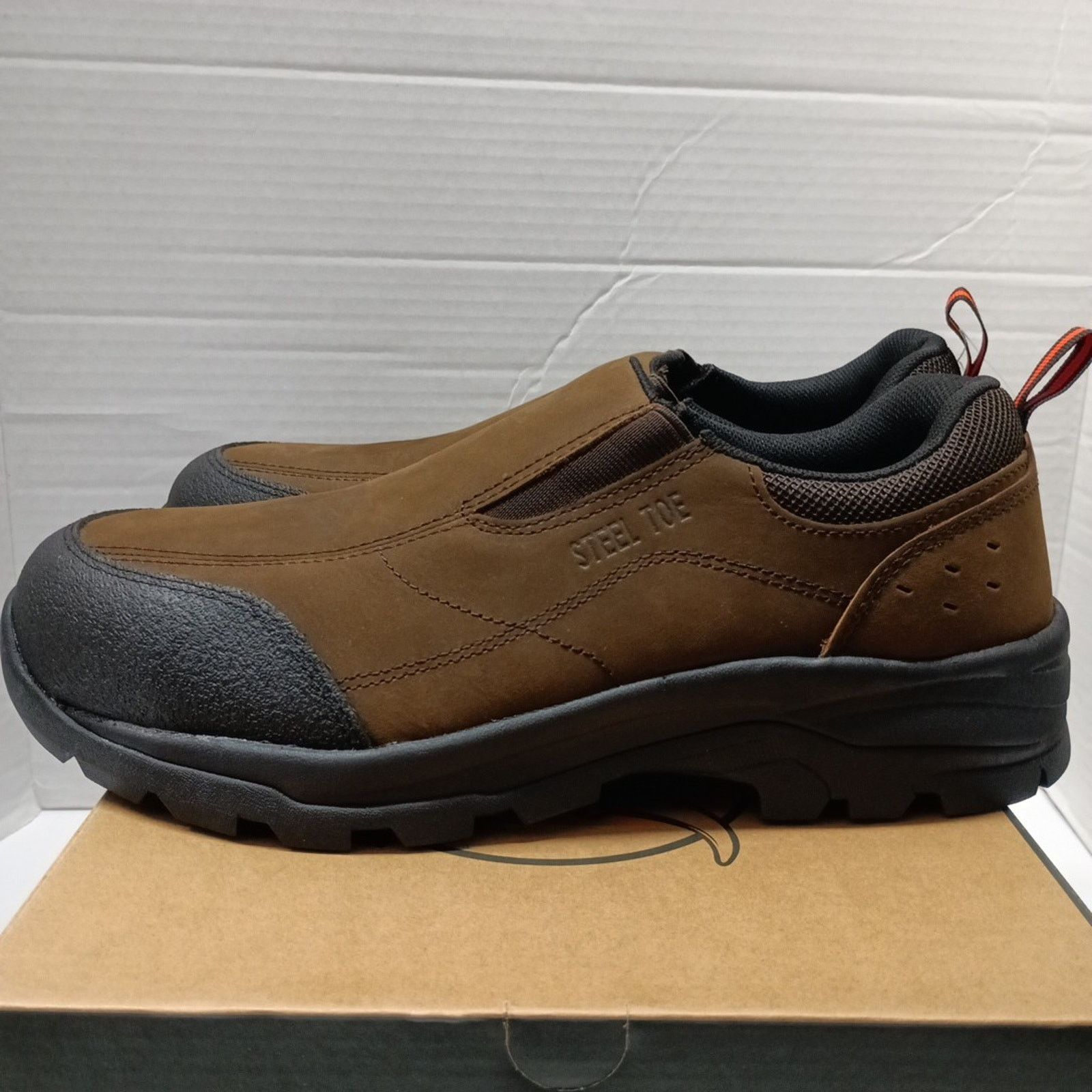 Other BRAHMA Work Boots Shoes Brown Steel Toe Men's Size 9.5 W Size US 9.5 / EU 42-43 - 3 Thumbnail