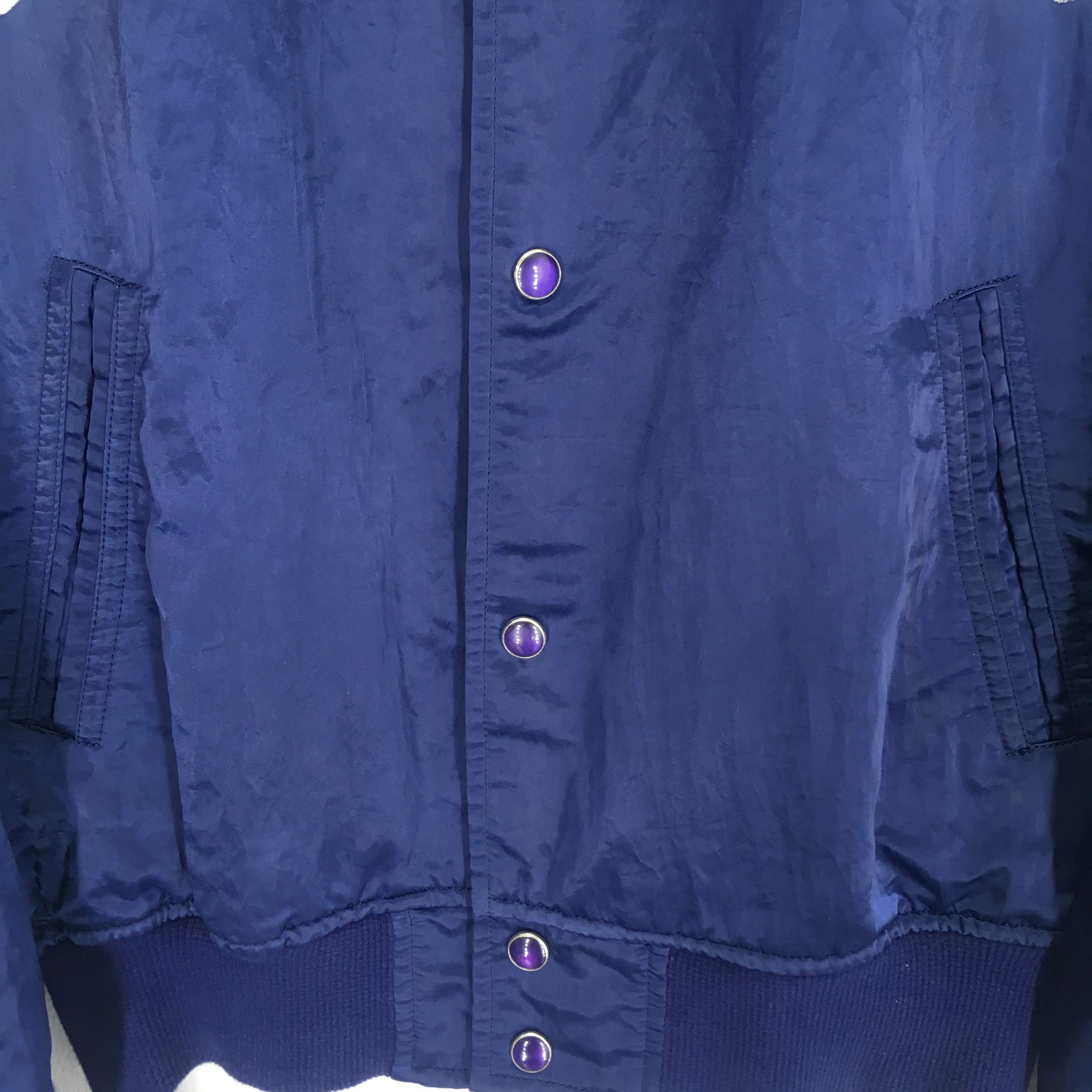 Hysteric Glamour Hysteric Glamour Japan Satin Blue Varsity Jacket Streetwear Size US M / EU 48-50 / 2 - 7 Thumbnail