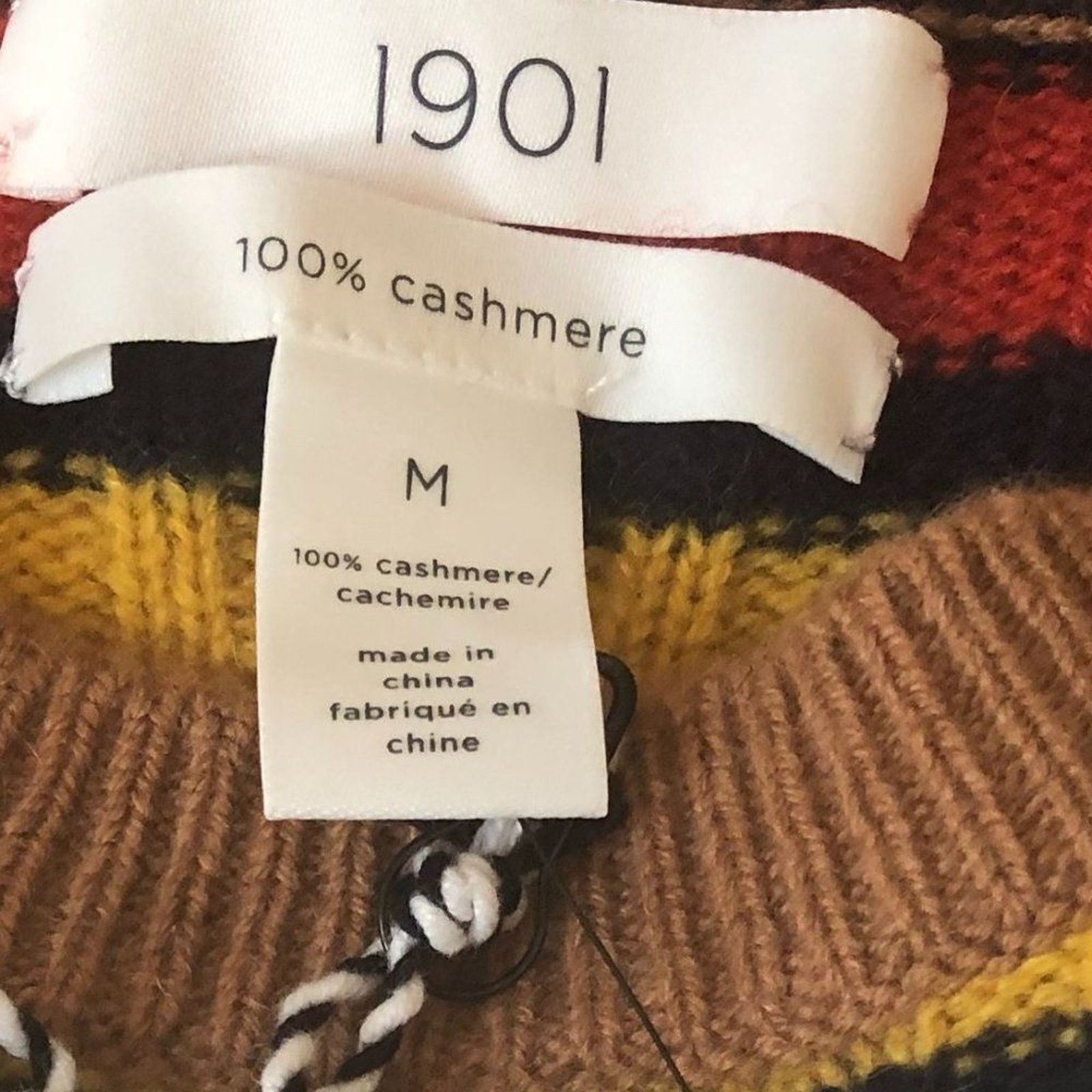 1901 100% Cashmere Cable Sweater from 1901 Size M / US 6-8 / IT 42-44 - 6 Thumbnail