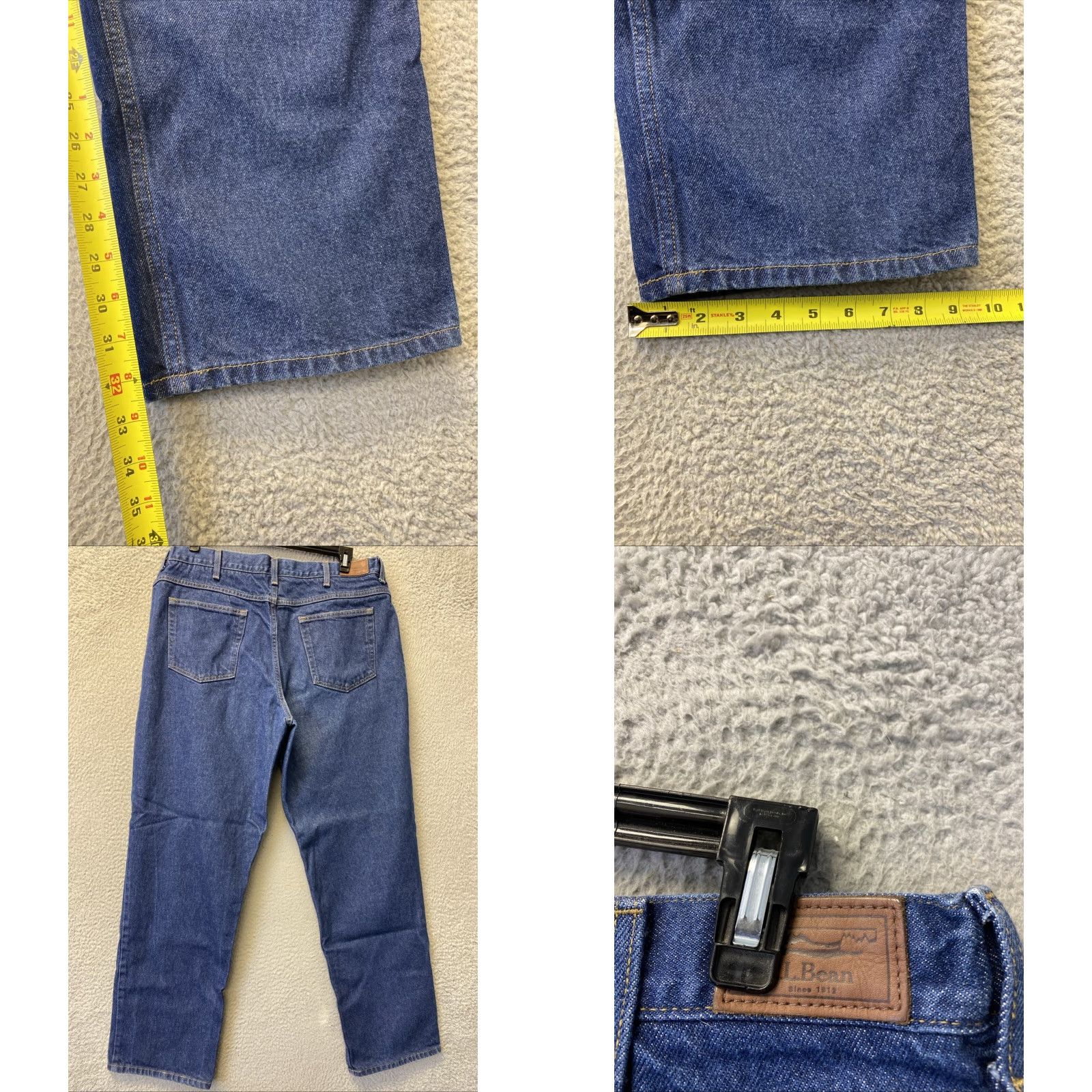Vintage VINTAGE LL Bean Jeans Men 38x32 Denim Straight USA Blue 80s Retro Size US 38 / EU 54 - 8 Thumbnail