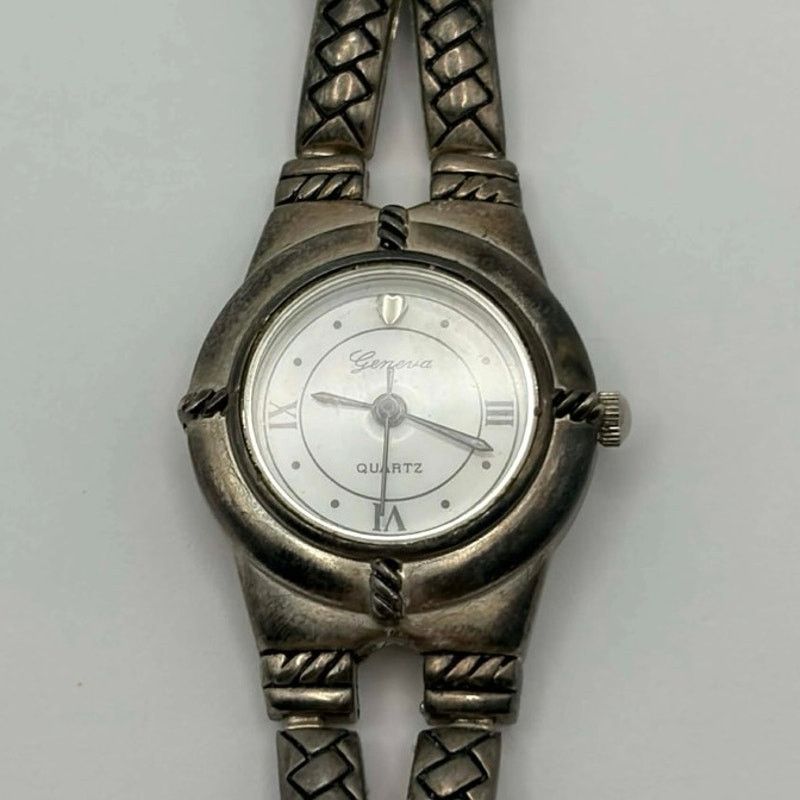 Geneva Silver Heart Western Geneva Watch Size ONE SIZE - 3 Thumbnail