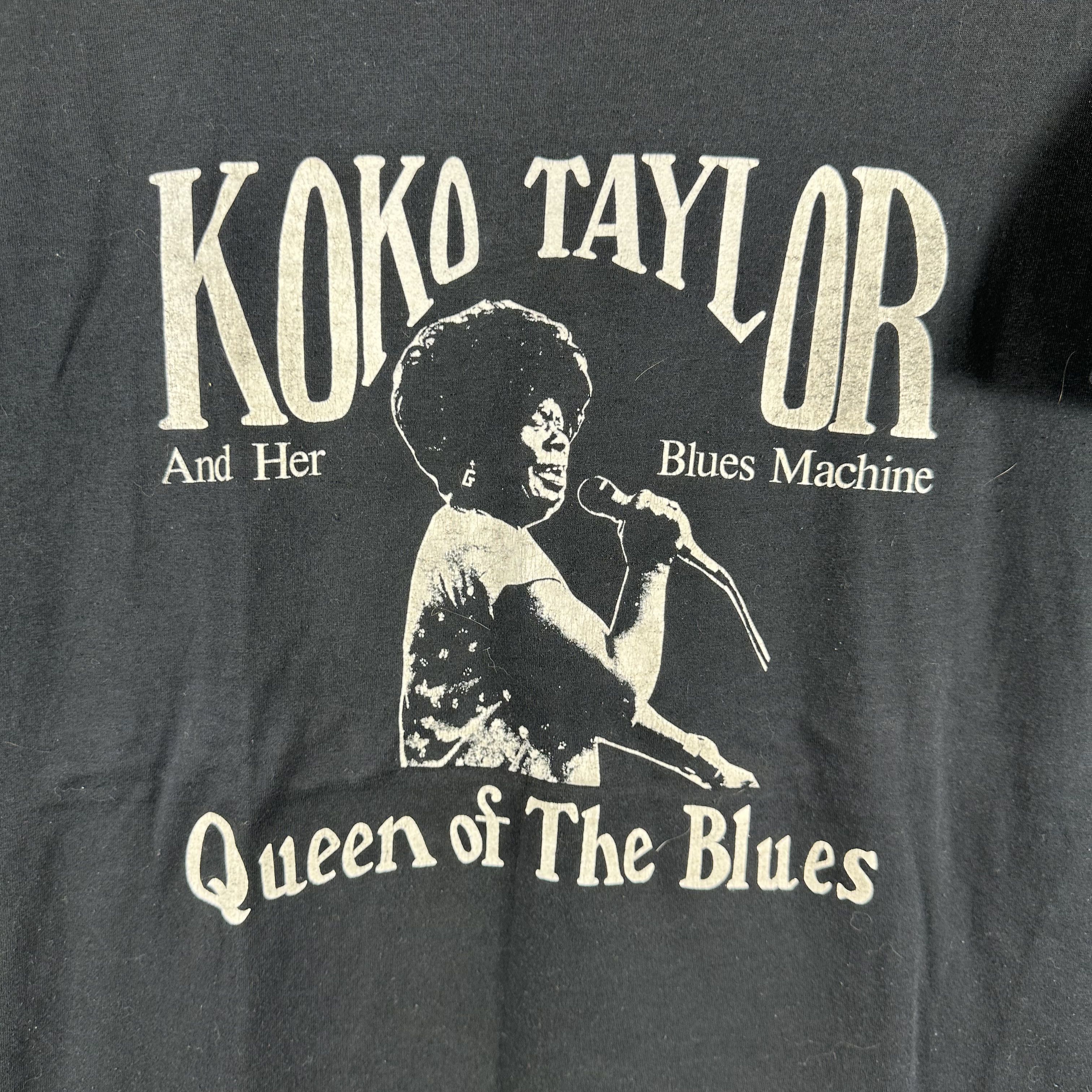 Vintage 80s Koko Taylor and Her Blues Machine Queen of the Blues Tee Size US L / EU 52-54 / 3 - 2 Thumbnail