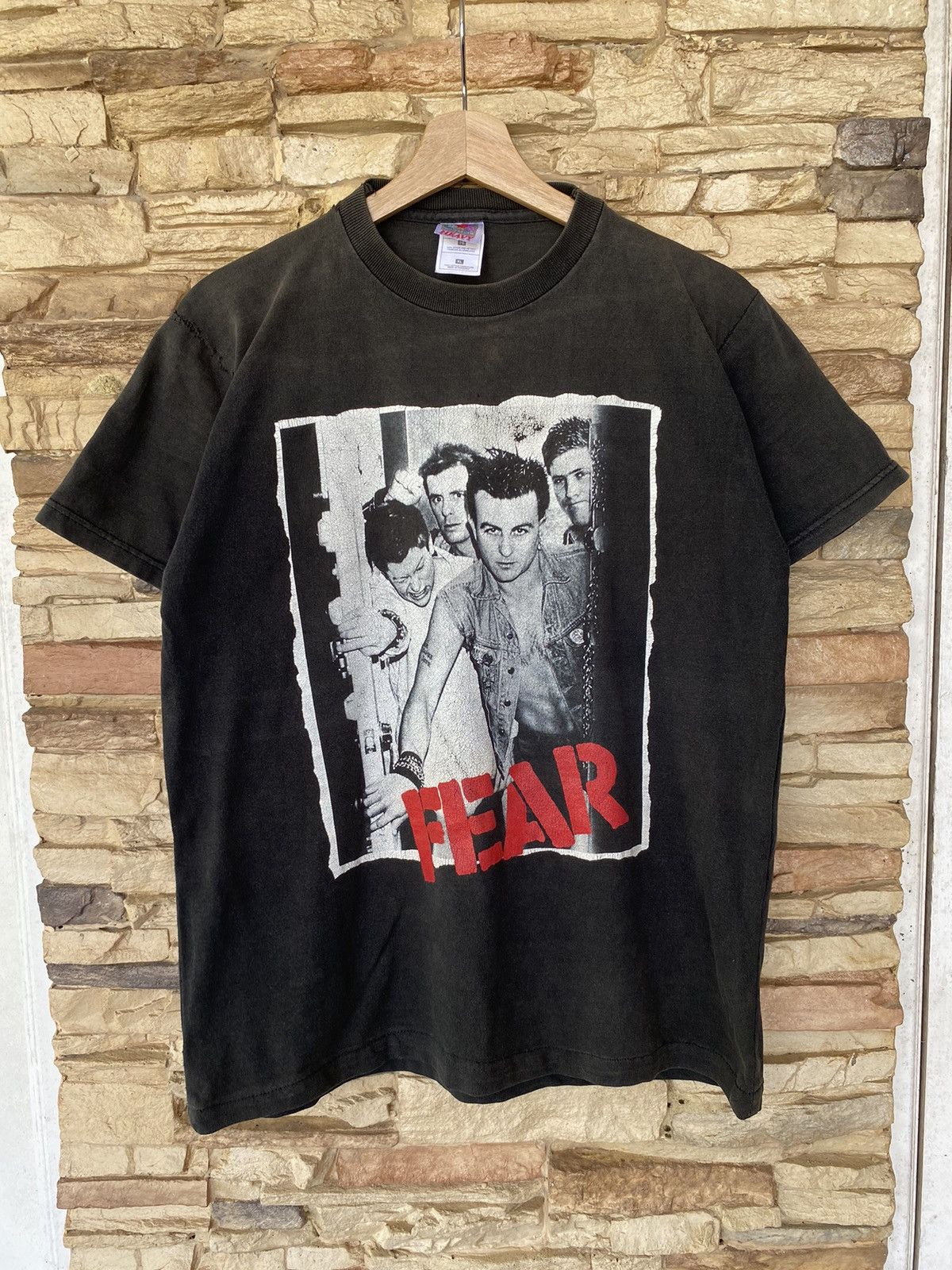 Rare Vintage Fear Hardcore Punk Rock Band Tees Distressed