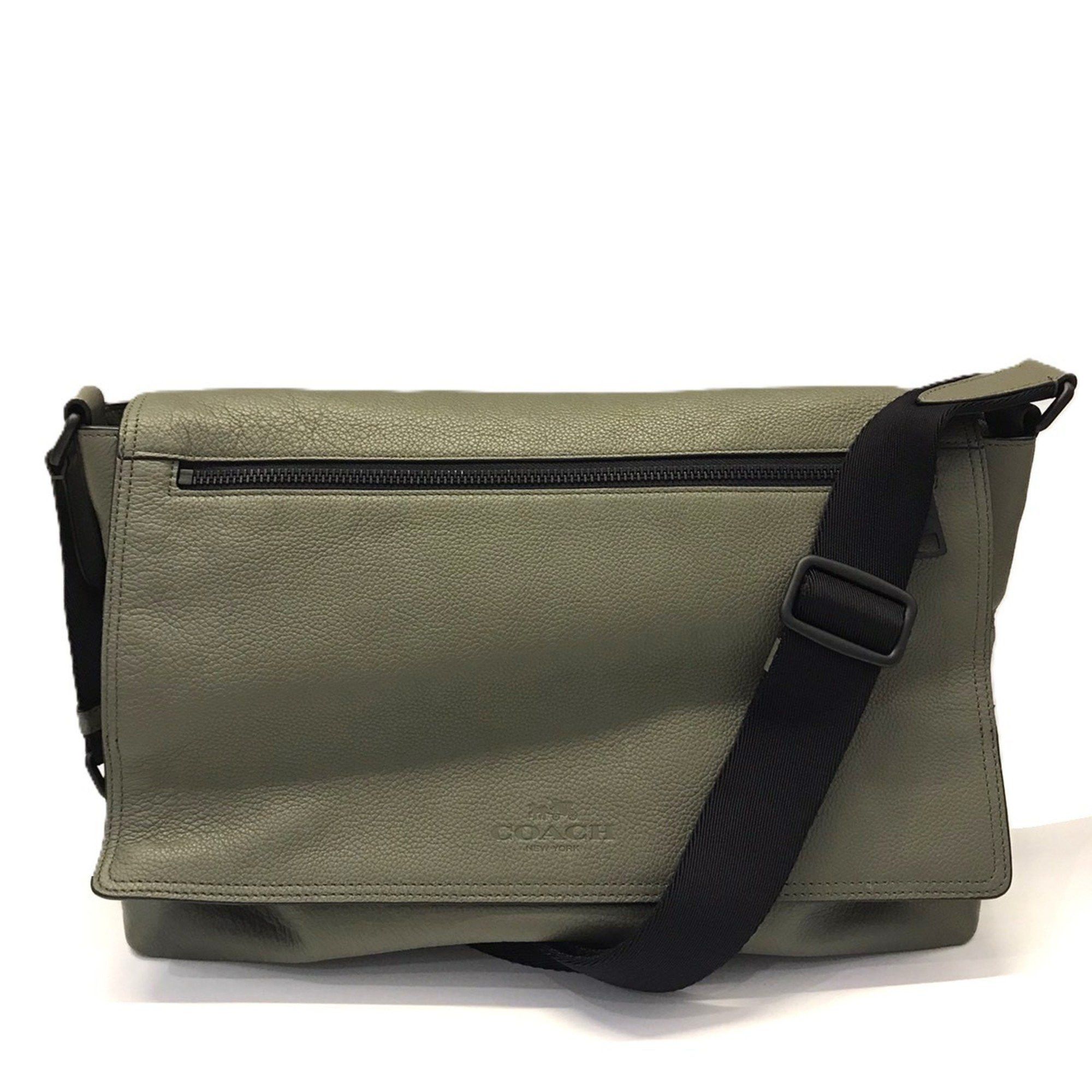 Coach Coach shoulder bag, khaki and green leather crossbody bag 71645 COACH Size ONE SIZE - 1 Thumbnail