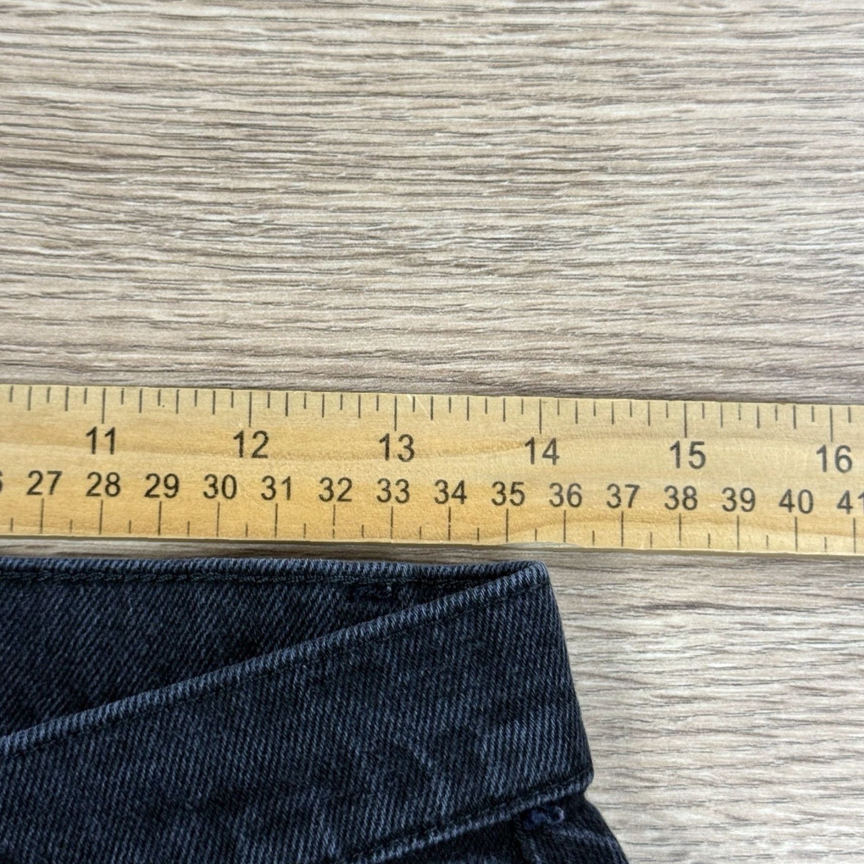 Lee Riders By Lee Womens Black Jeans Relaxed Stretch Size 10M 30 Inseam High Rise Mom Jeans Size 32" / US 10 / IT 46 - 5 Thumbnail