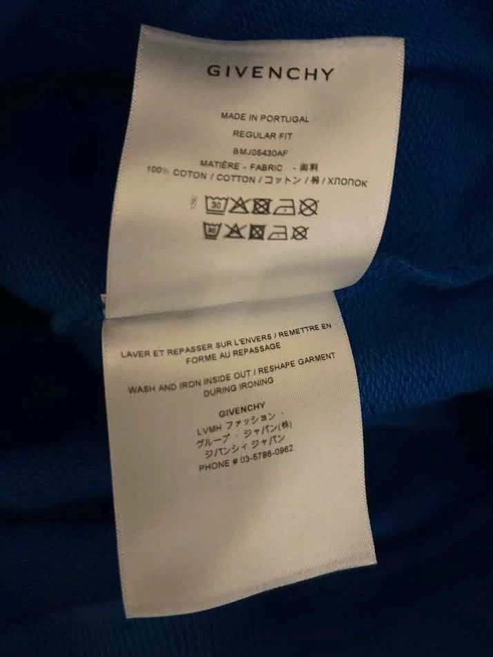 Givenchy Givenchy Ocean blue Address hoodie Large Size US L / EU 52-54 / 3 - 5 Thumbnail