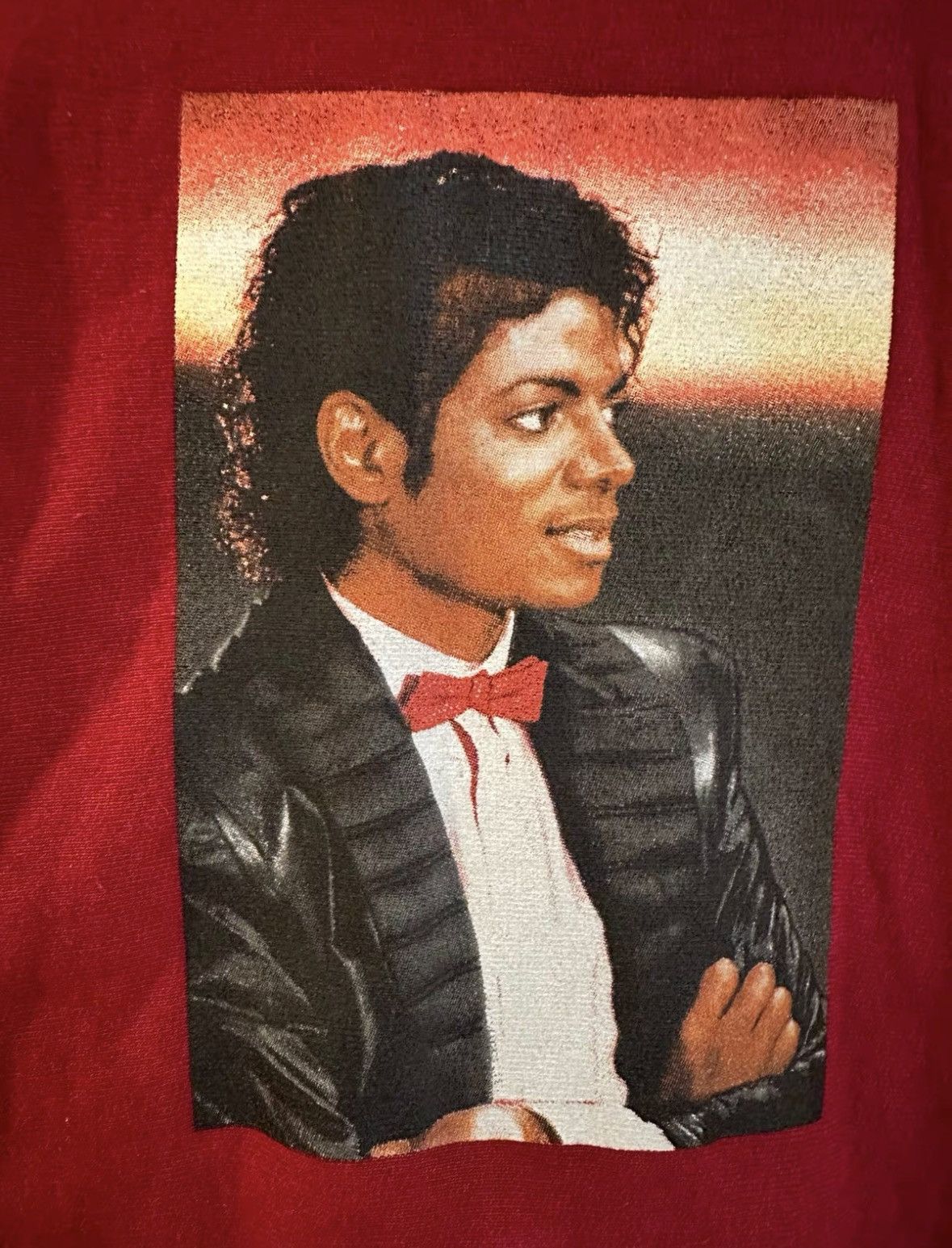 Michael Jackson SS17 Supreme Michael Jackson Cardinal Red Hoodie Size US M / EU 48-50 / 2 - 2 Thumbnail