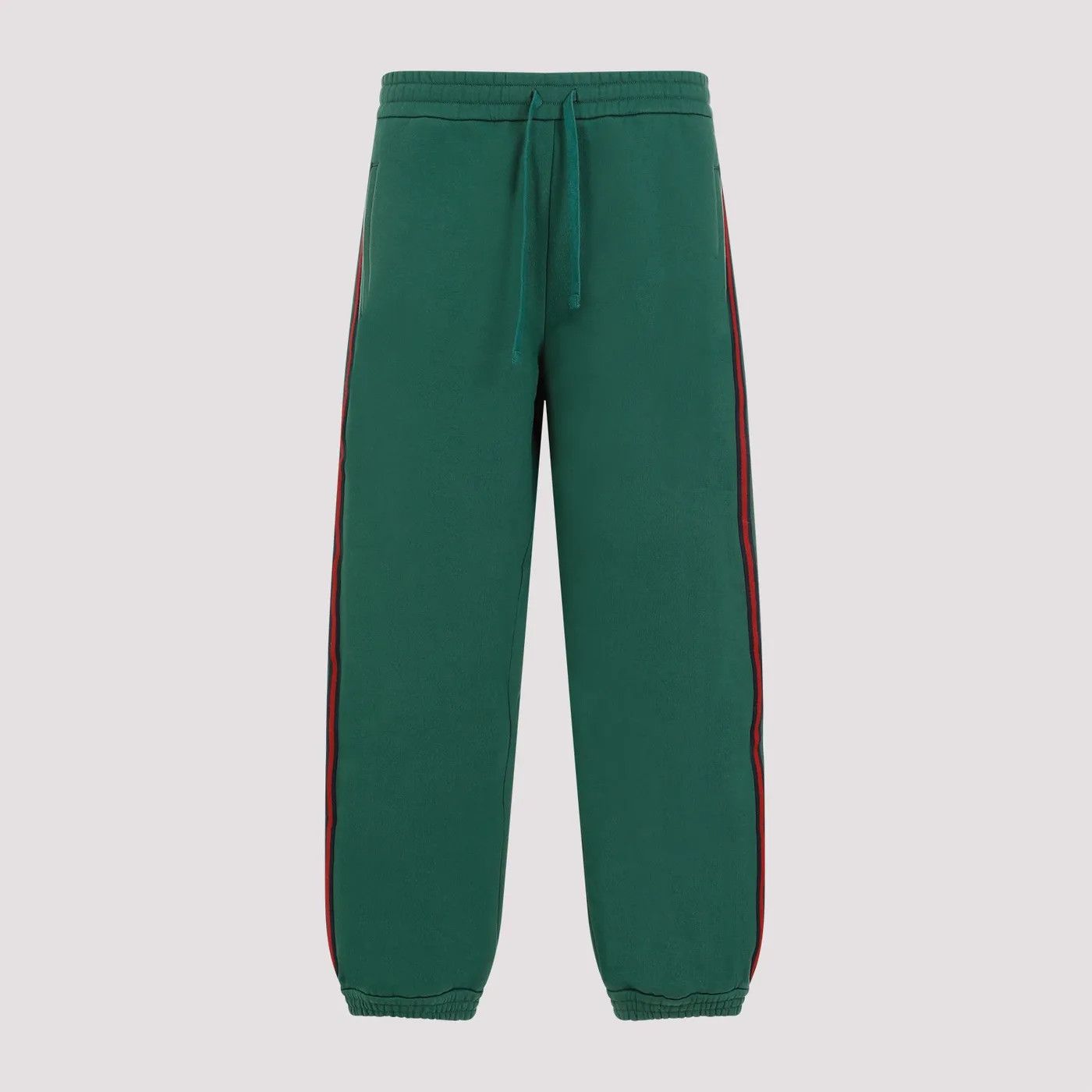 Gucci o1loc1c0925 Cotton Jersey Jogging Pant With Web in Green Size US 38 / EU 54 - 1 Thumbnail
