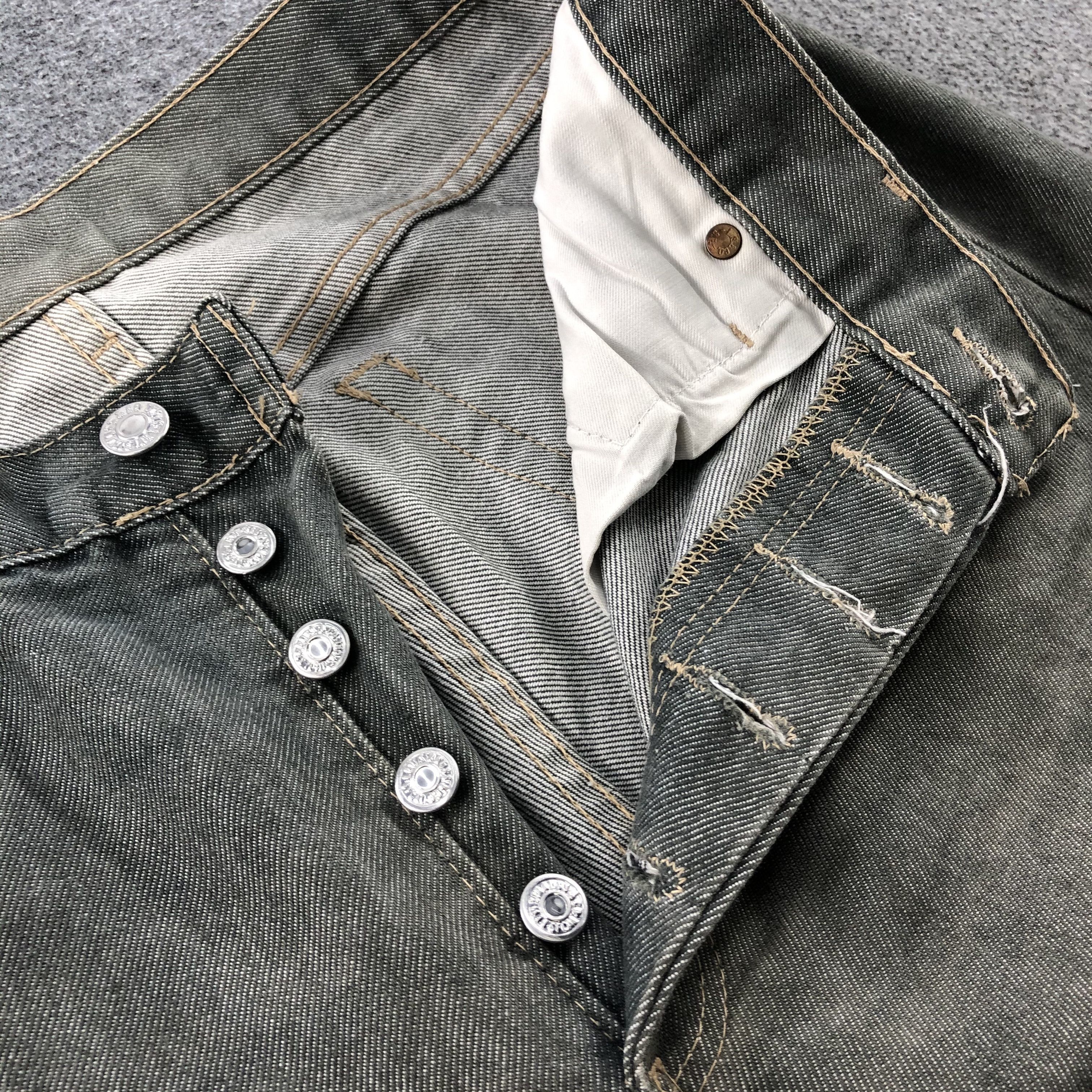 Levi's Vintage 90s Olive Levis 501 Jeans-JM1512 Size US 31 - 8 Thumbnail