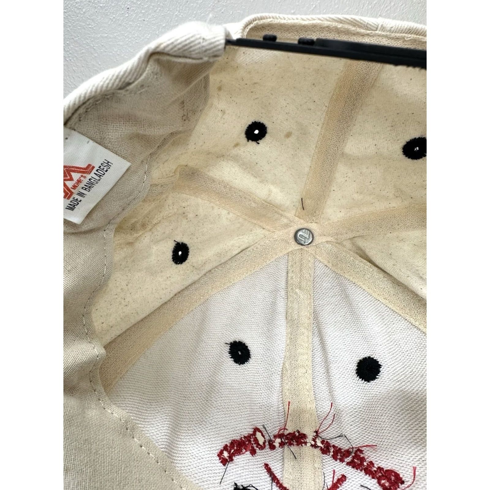 Budweiser Mohrs Snapback Budweiser Open The Drovers Bank Adjustable Cap Mens One Size Ivory Vintage No N/A Size ONE SIZE - 4 Thumbnail