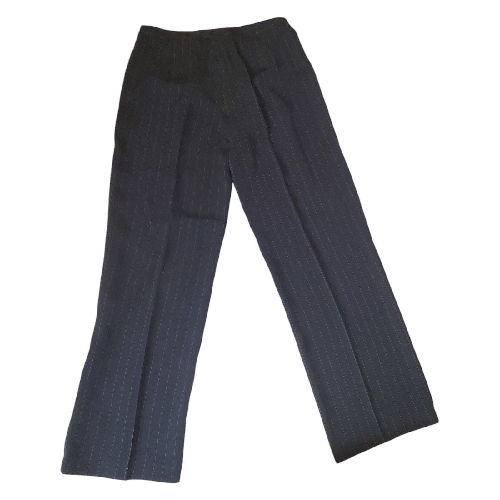 Ivan Grundahl Vintage Wide Leg Dress Pants Pinstripe Pants B
