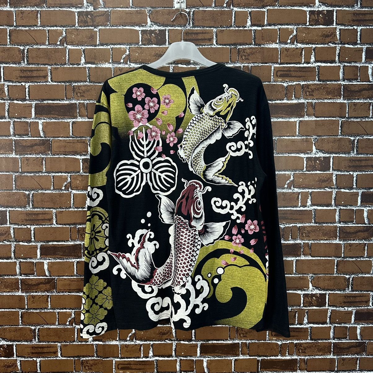 Karakuri Tamashii Vintage Japanese Sukajan Classic Art Koi Fish A844 Size US L / EU 52-54 / 3 - 1 Thumbnail