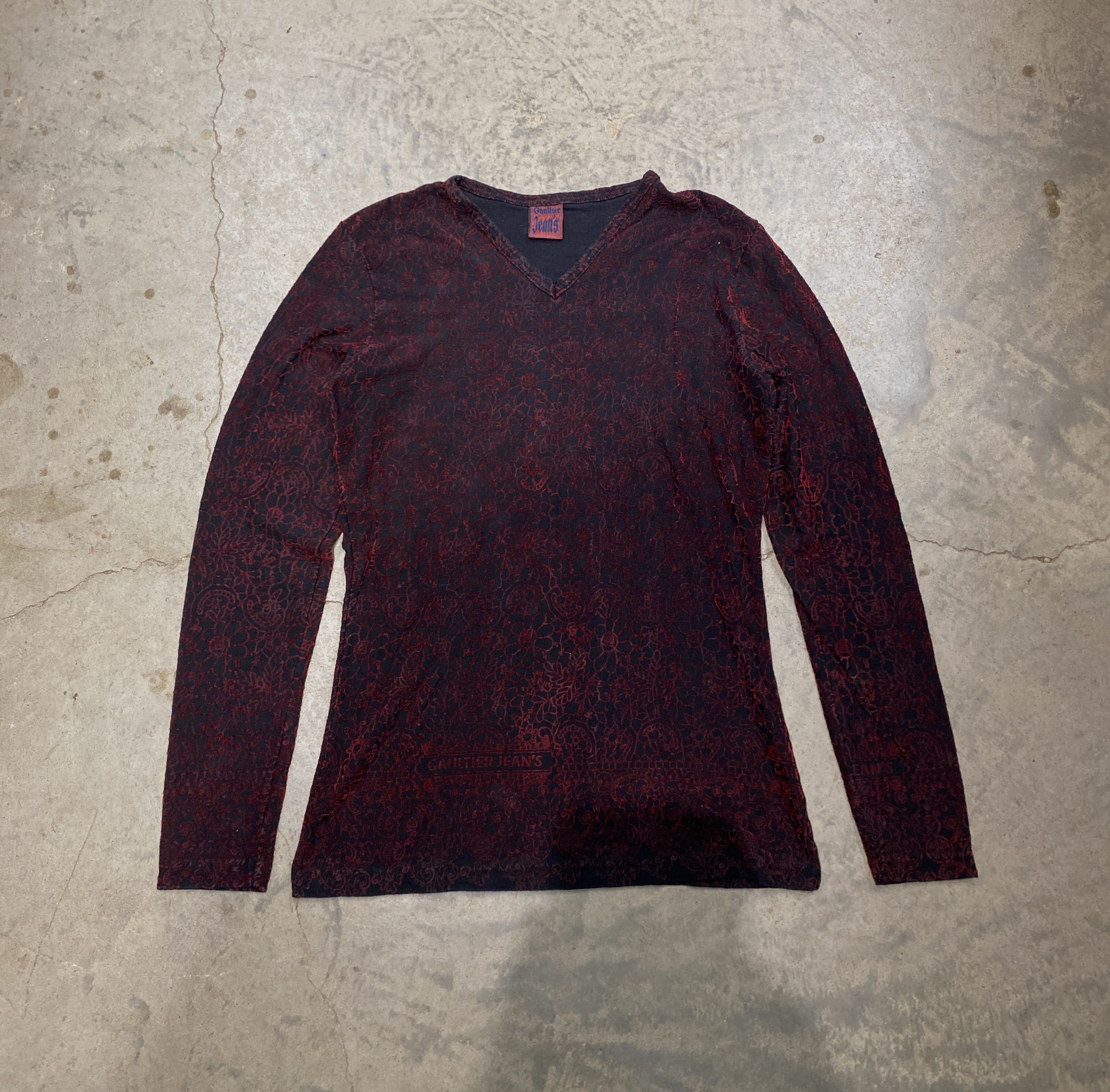 Jean Paul Gaultier Jean Paul Gaultier AW1998 "Vampire" Long-sleeved Viscose Top Size S / US 4 / IT 40 - 1 Thumbnail