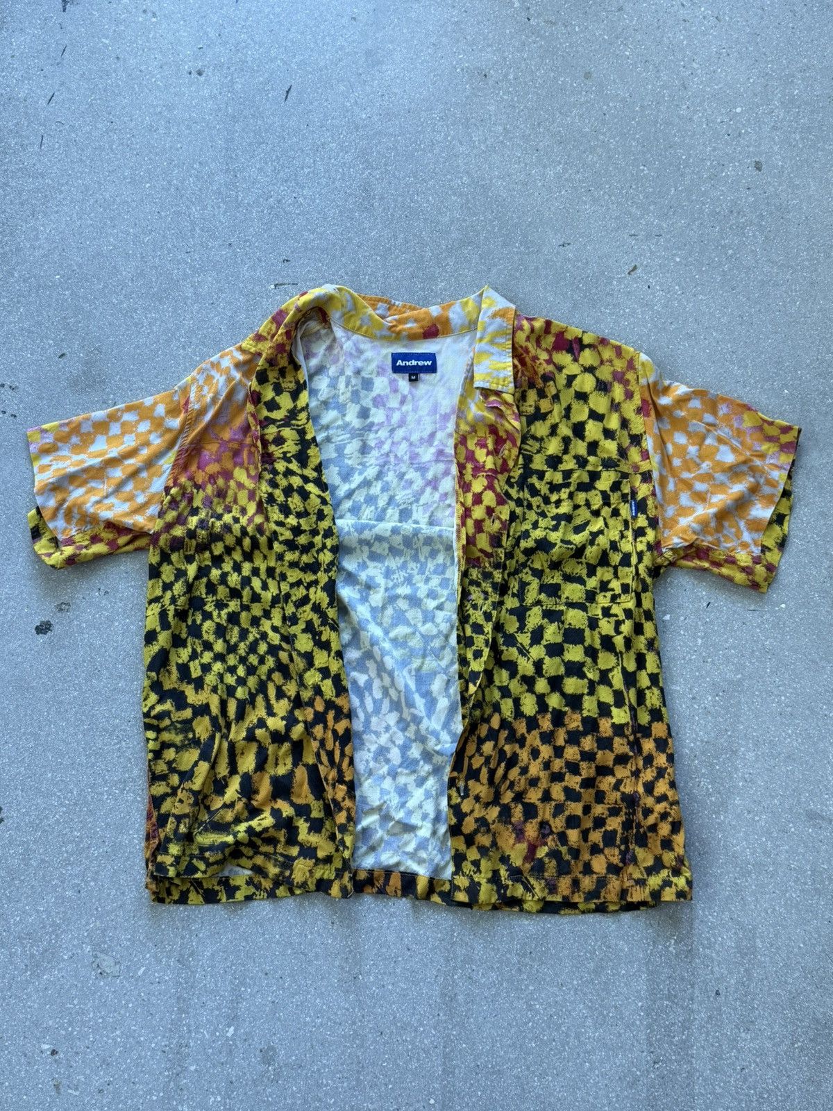 Andrew Andrew Short Sleeve Button Up Size US M / EU 48-50 / 2 - 1 Thumbnail