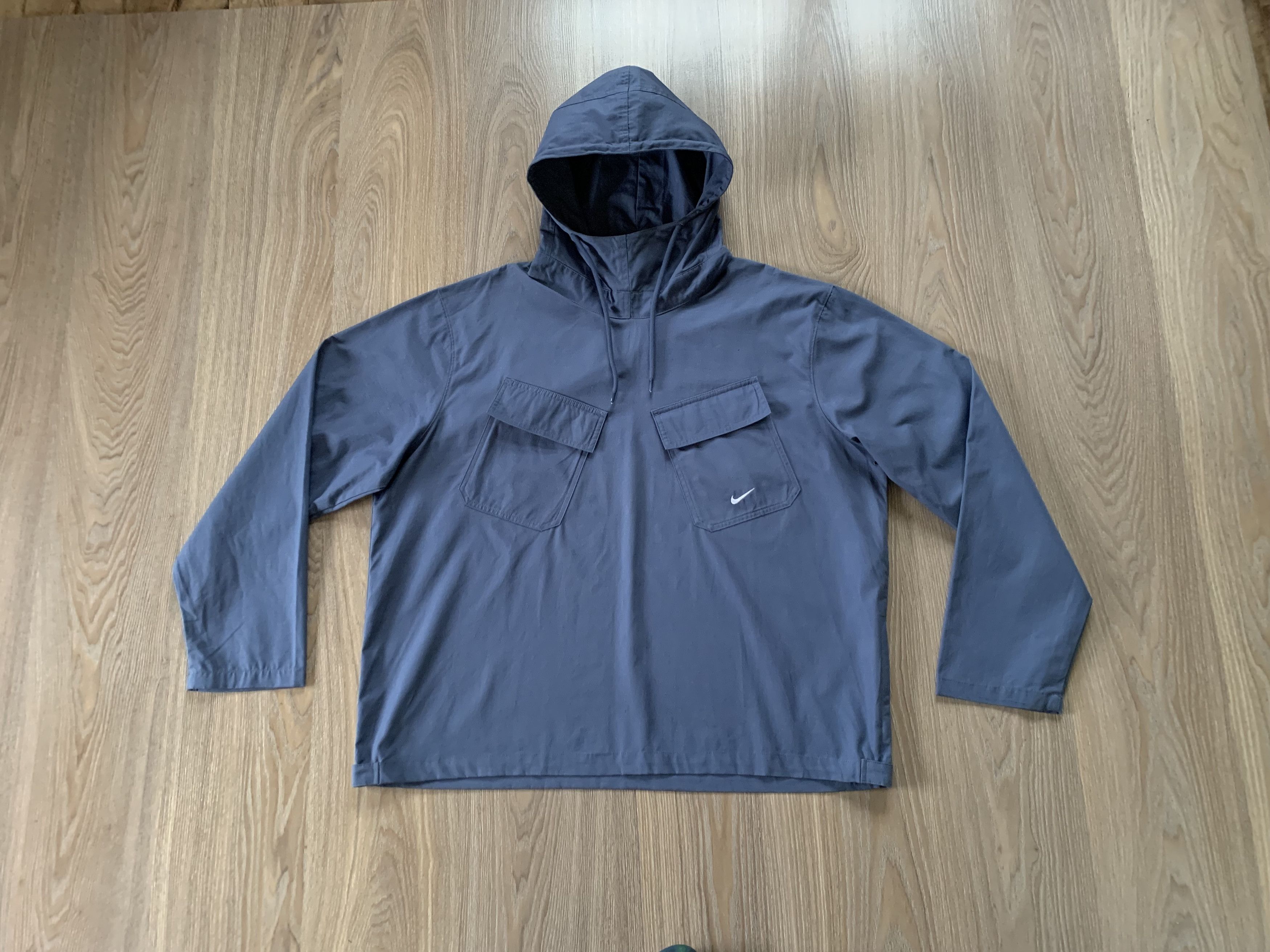 Nike × Vintage Nike Life Woven Pullover Field Jacket Hood Size US L / EU 52-54 / 3 - 1 Thumbnail