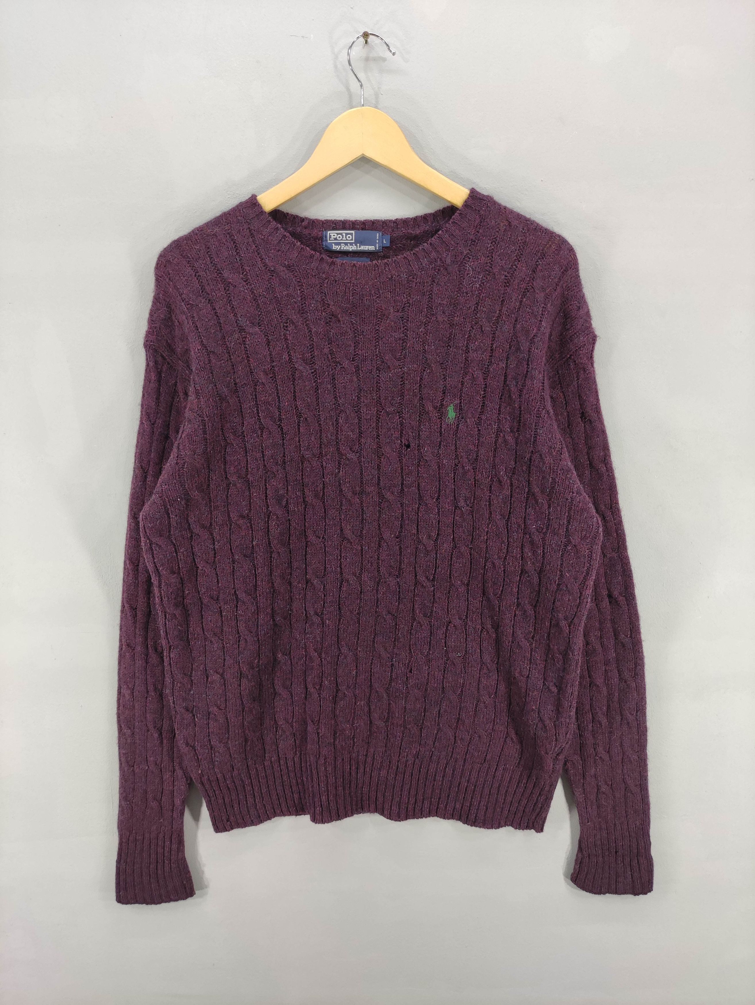 Aran Isles Knitwear Vintage Polo Ralph Lauren Wool Knit Sweater Jumper Size US L / EU 52-54 / 3 - 1 Thumbnail