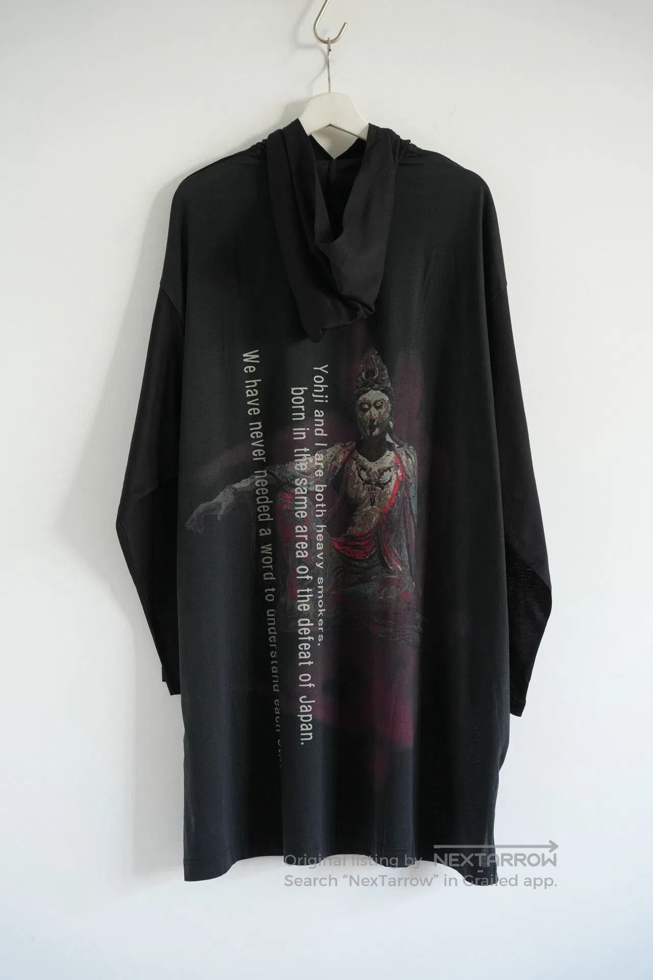 Yohji Yamamoto Yohji Yamamoto Black Hooded Sweatshirt. Size US L / EU 52-54 / 3 - 1 Thumbnail